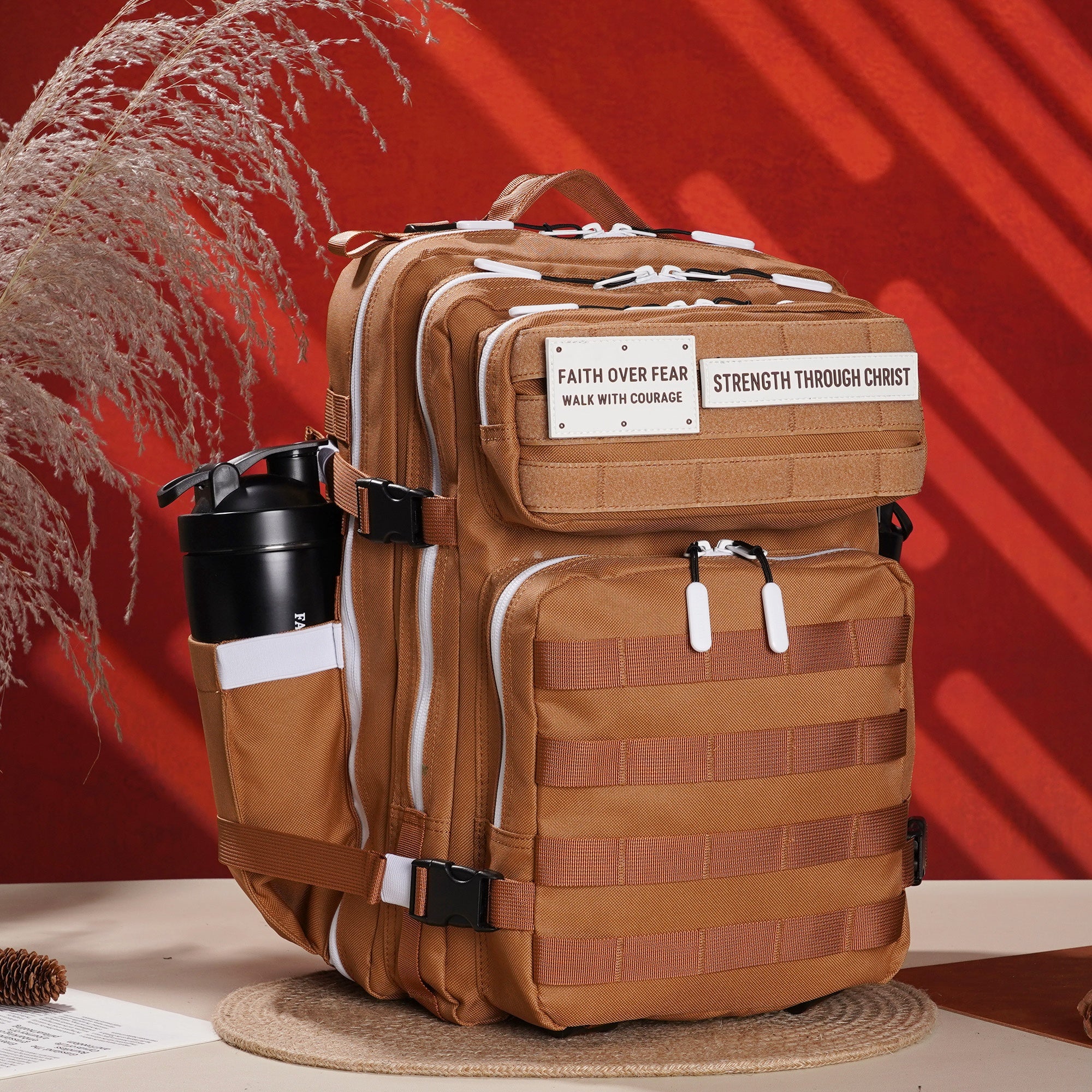 Faith-Inspired EDC Performance Backpack 35L - Cocoa