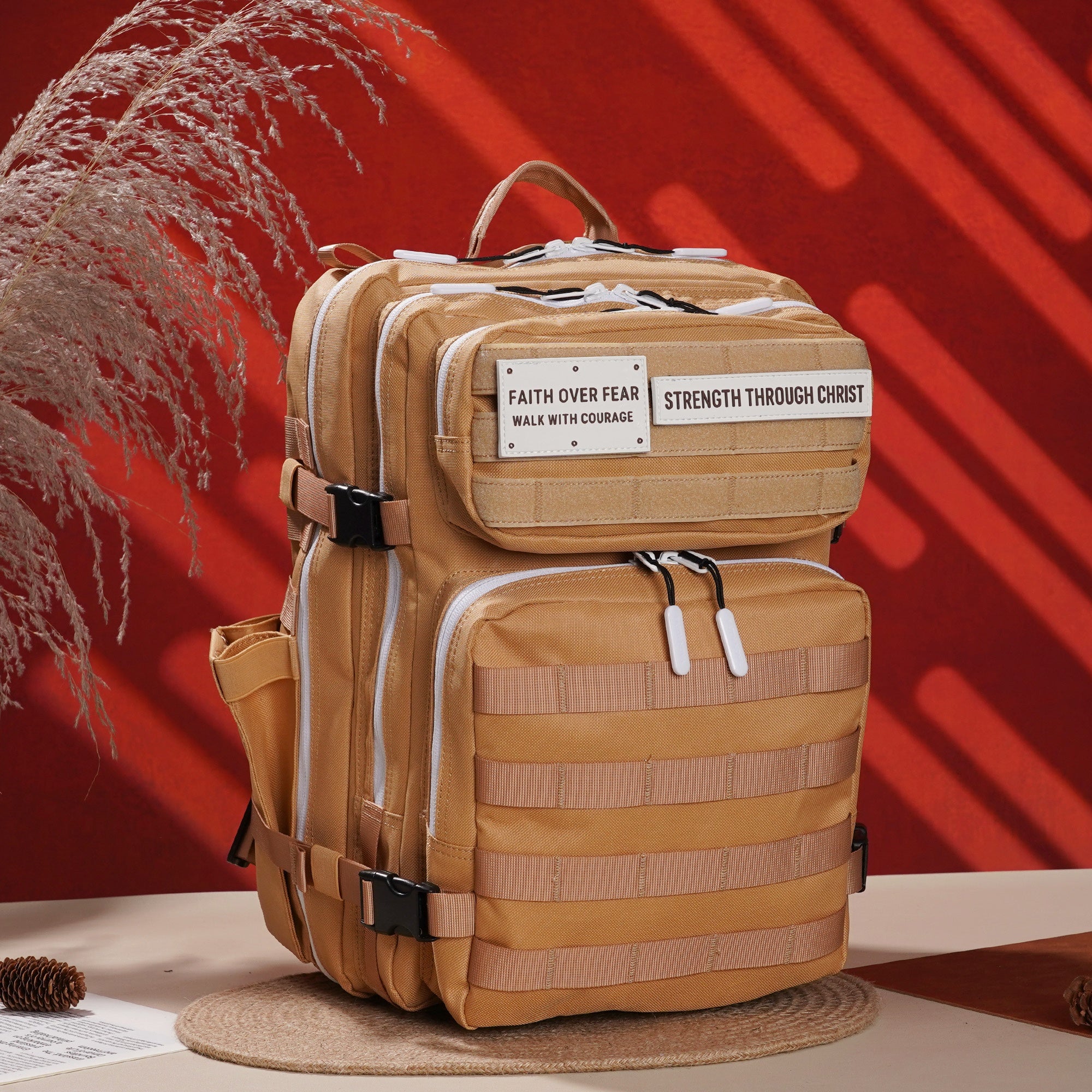 Faith-Inspired EDC Performance Backpack 35L - Toffee