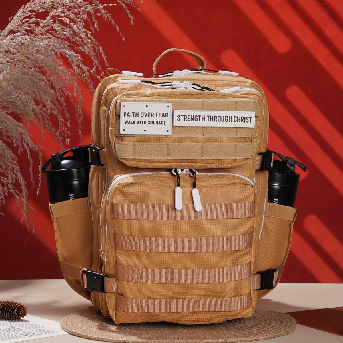 Faith-Inspired EDC Performance Backpack 35L - Toffee