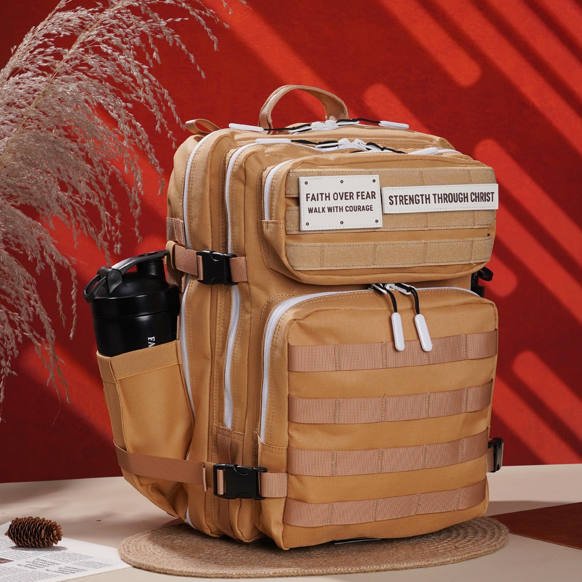 Faith-Inspired EDC Performance Backpack 35L - Toffee