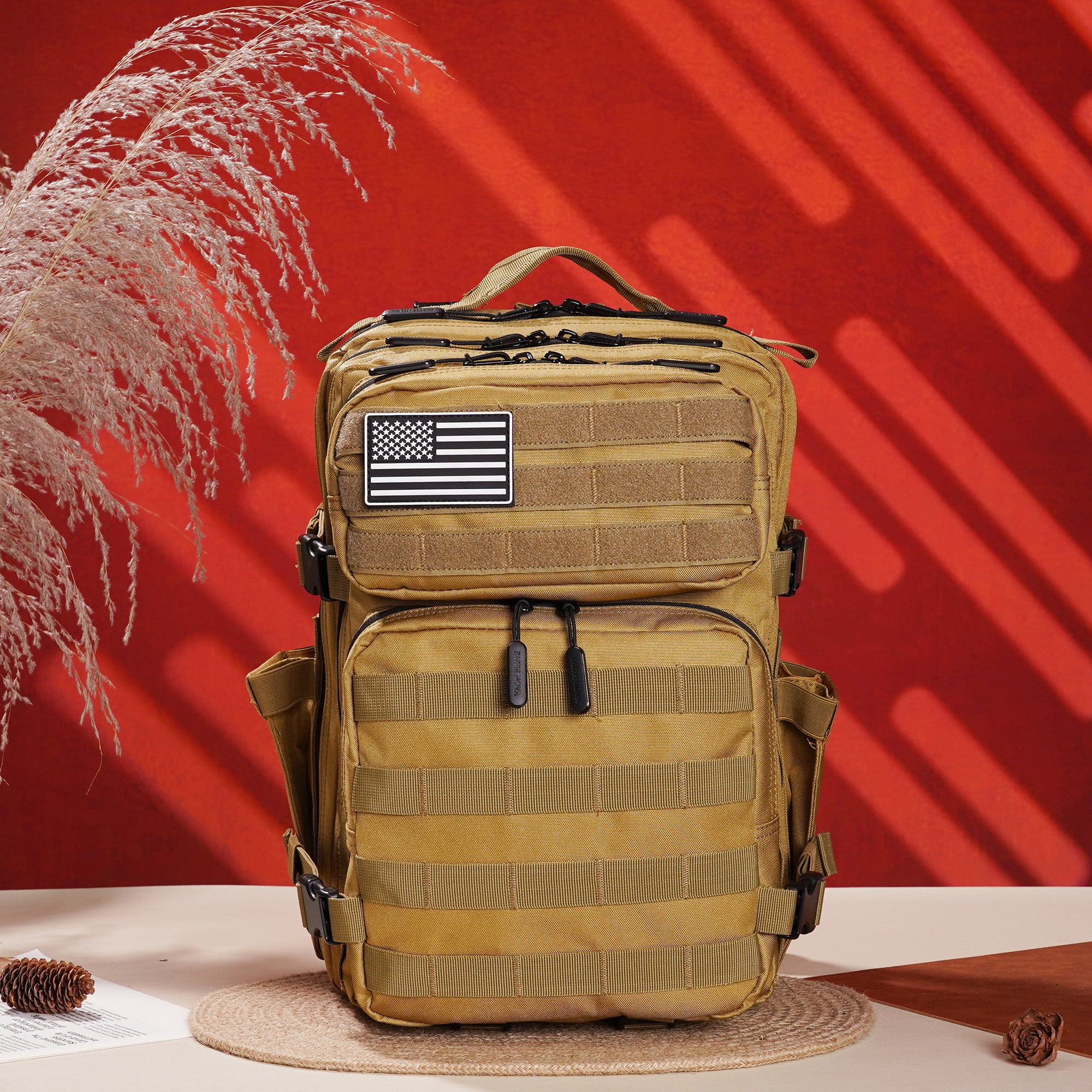 Faith-Inspired EDC Performance Backpack 25L - Khaki