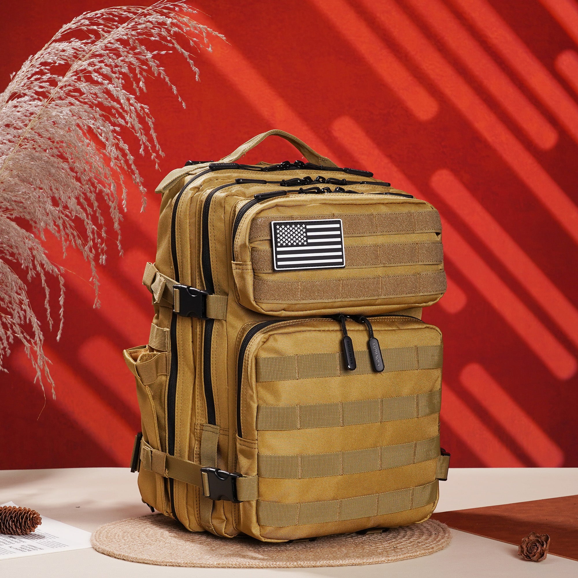 Faith-Inspired EDC Performance Backpack 25L - Khaki