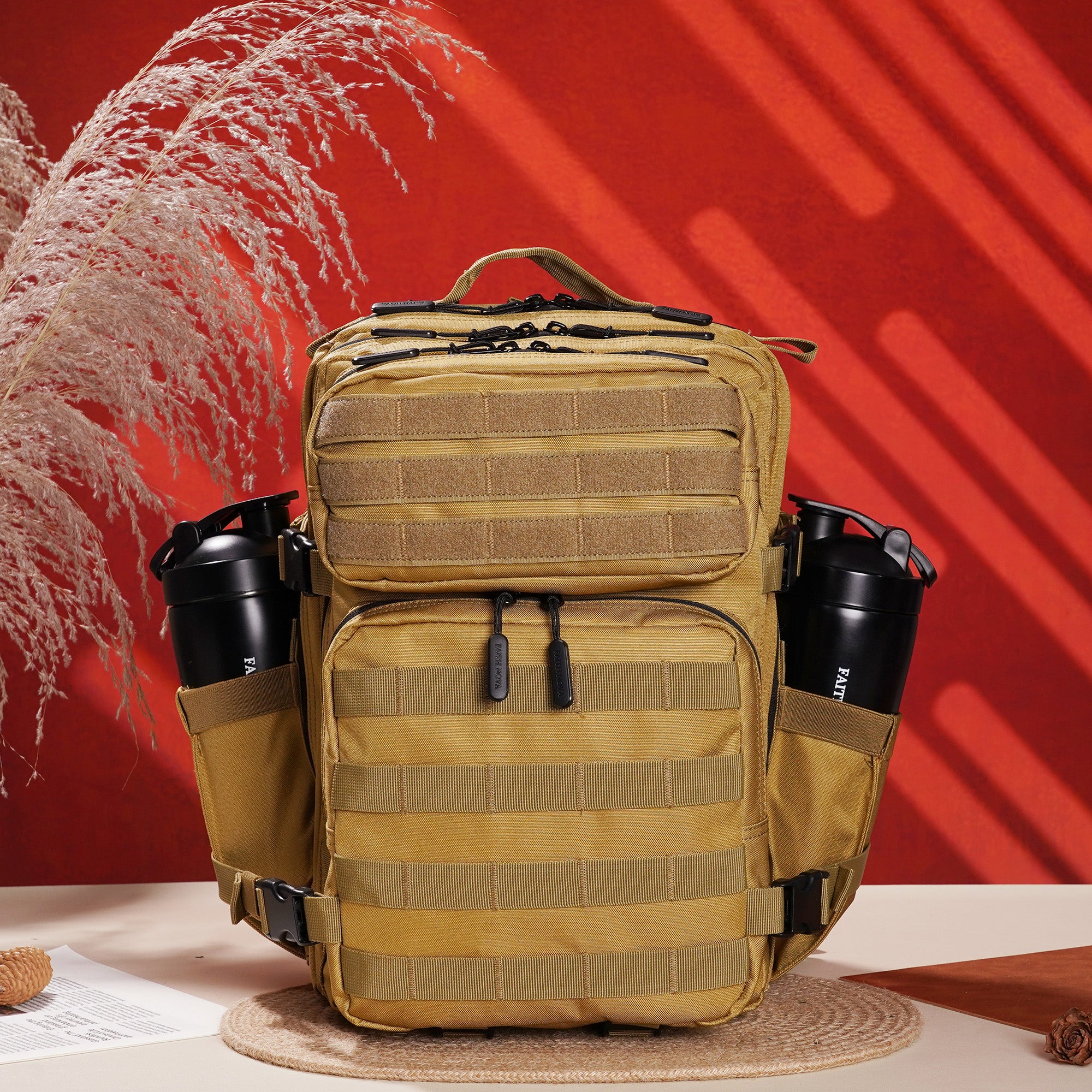 Faith-Inspired EDC Performance Backpack 25L - Khaki