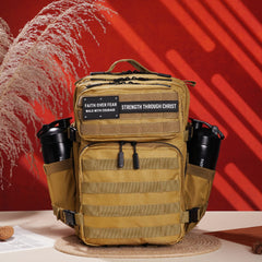 Faith-Inspired EDC Performance Backpack 25L - Khaki
