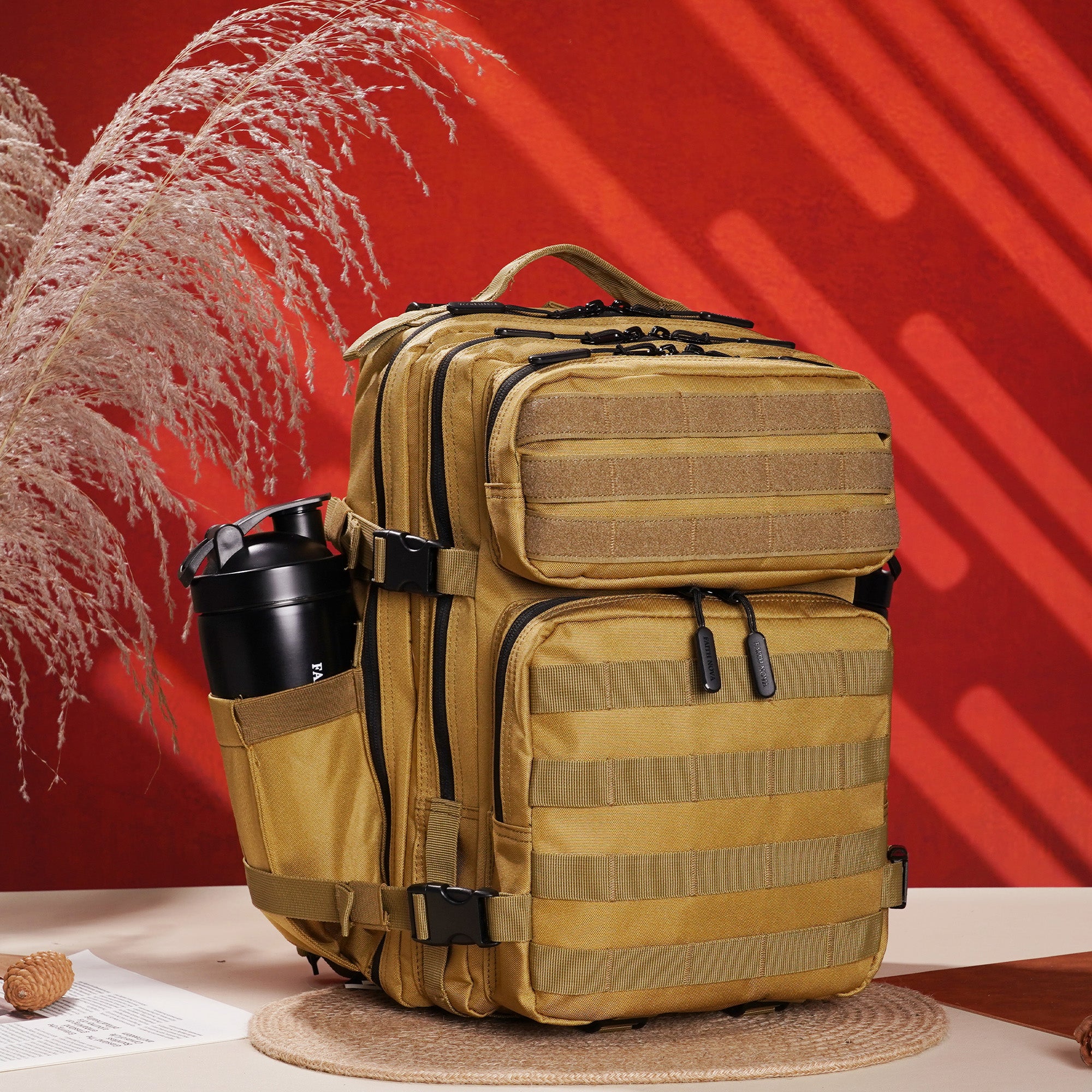 Faith-Inspired EDC Performance Backpack 25L - Khaki