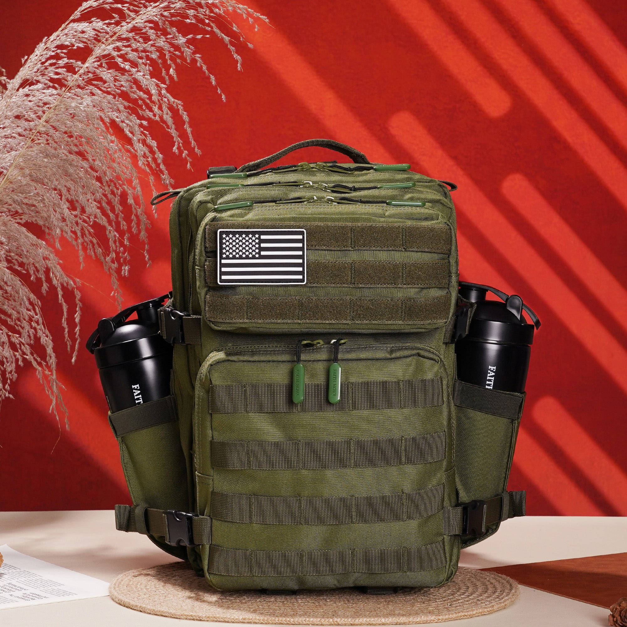 Faith-Inspired EDC Performance Backpack 25L - Green