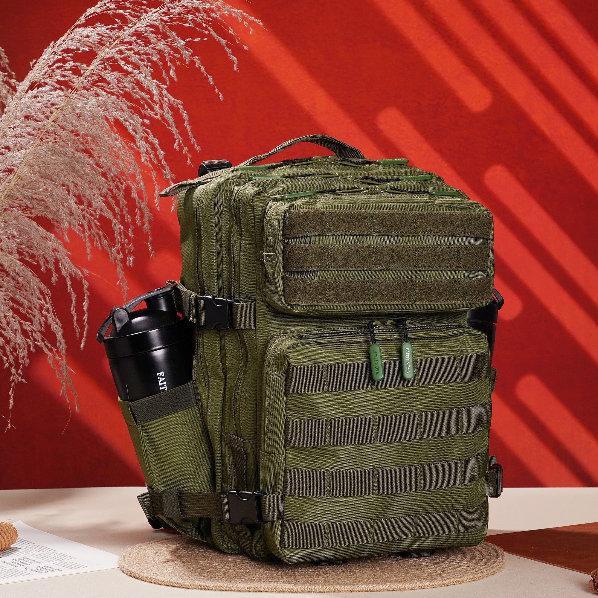 Faith-Inspired EDC Performance Backpack 25L - Green