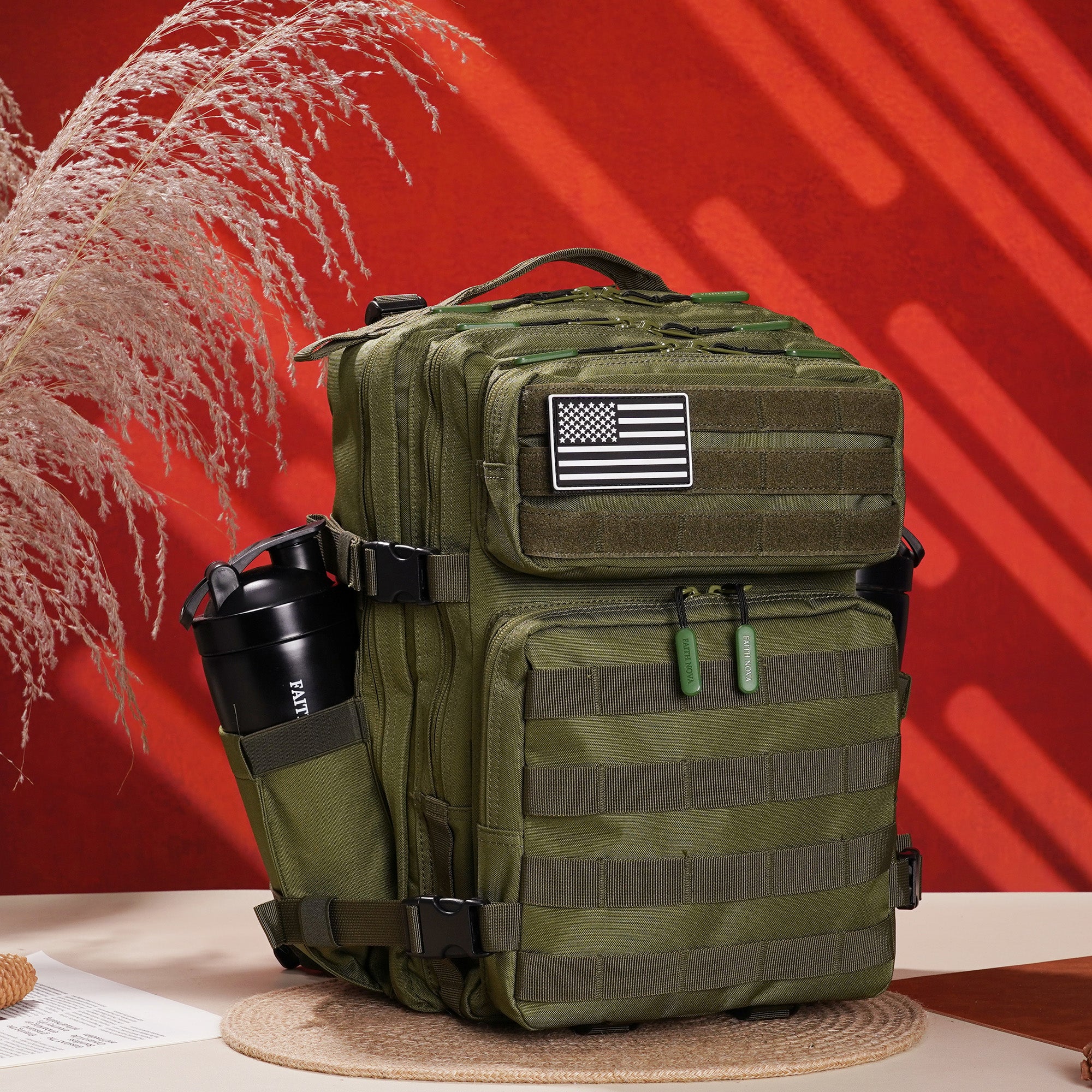 Faith-Inspired EDC Performance Backpack 25L - Green