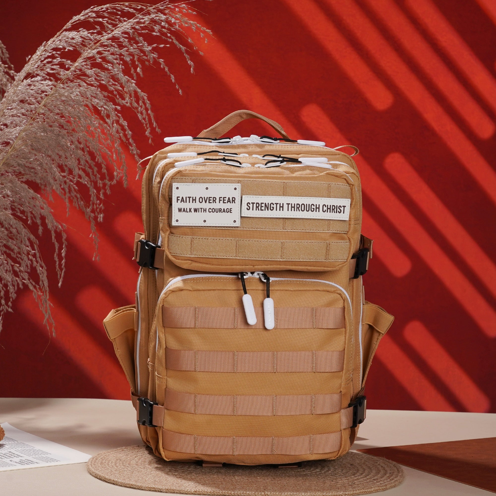 Faith-Inspired EDC Performance Backpack 25L - Toffee