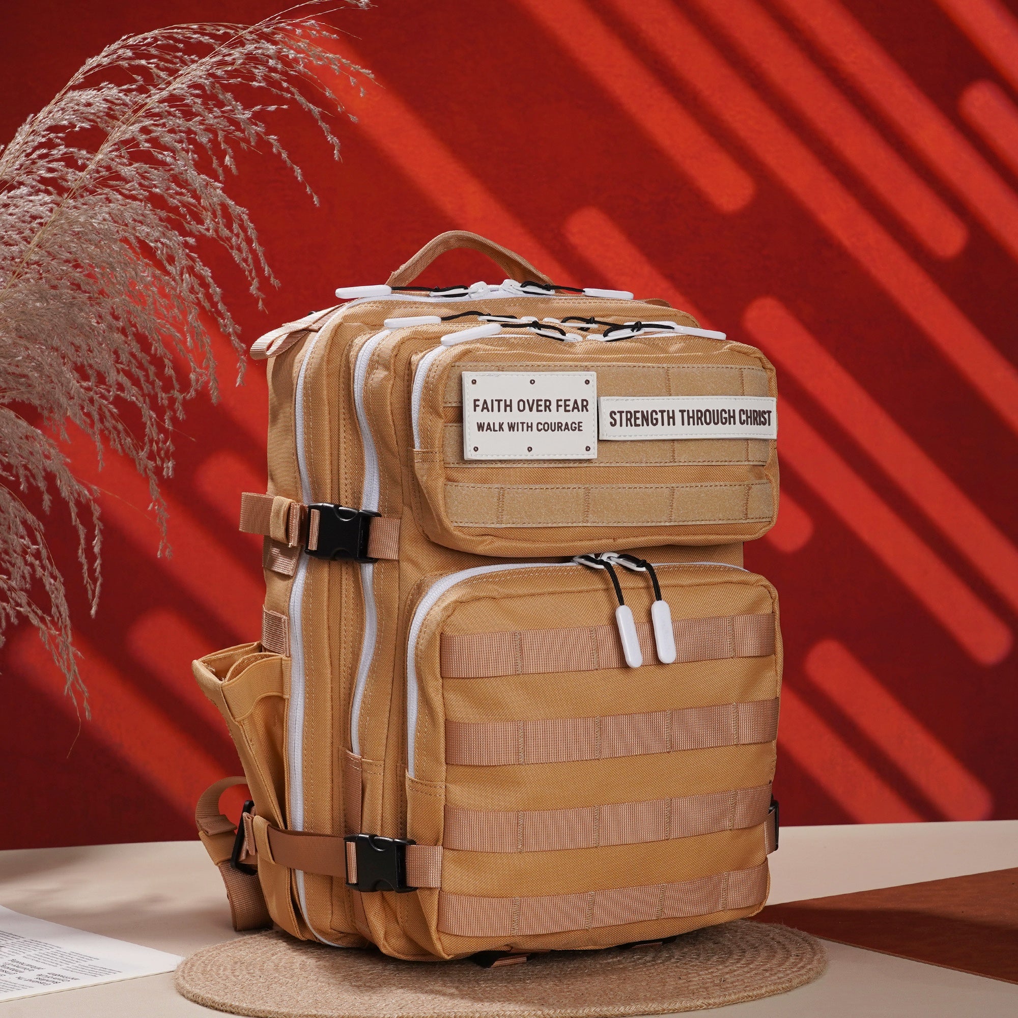 Faith-Inspired EDC Performance Backpack 25L - Toffee