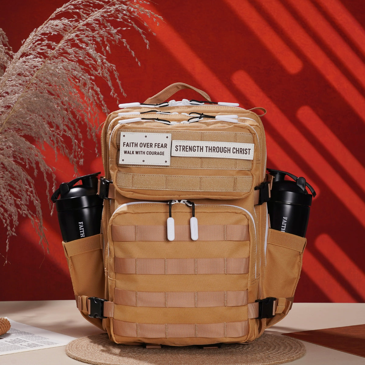 Faith-Inspired EDC Performance Backpack 25L - Toffee