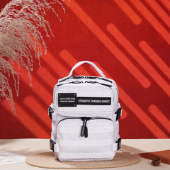 Faith-Inspired EDC Mini Backpack 9L - White