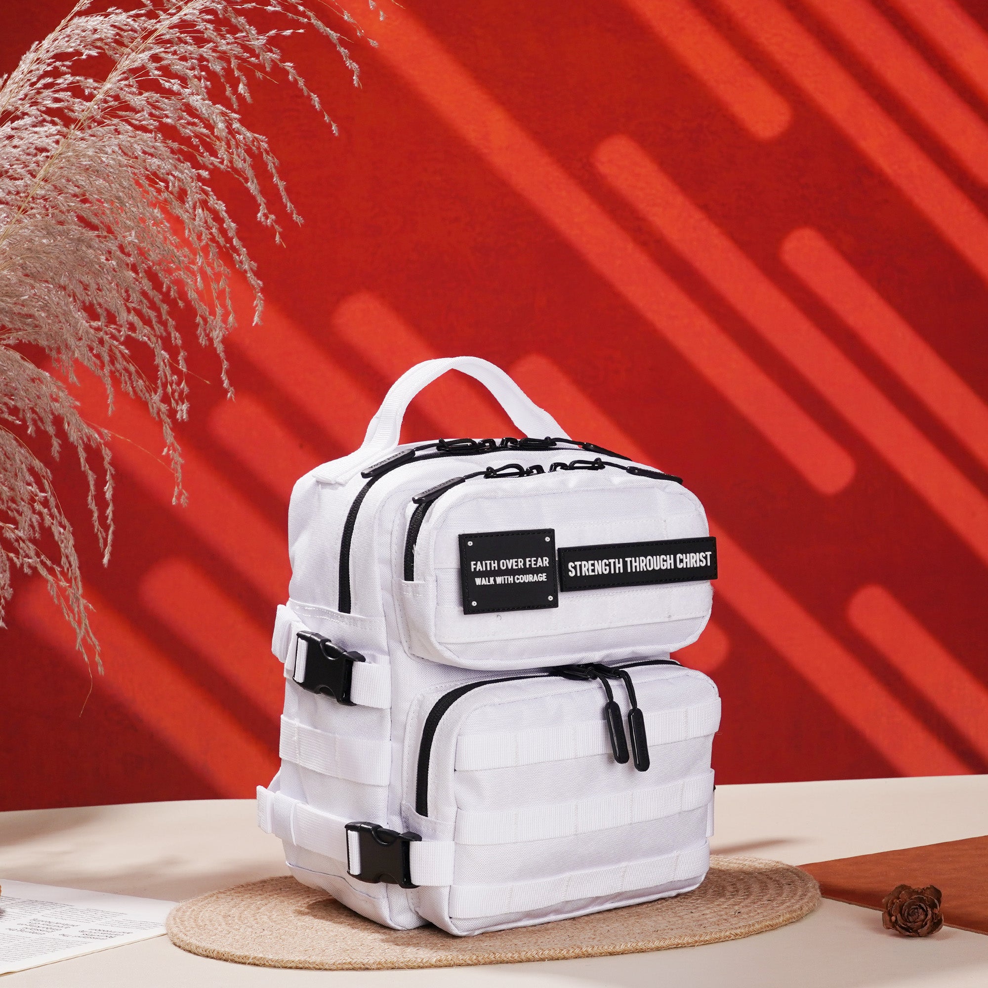 Faith-Inspired EDC Mini Backpack 9L - White
