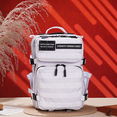 Faith-Inspired EDC Performance Backpack 25L - White