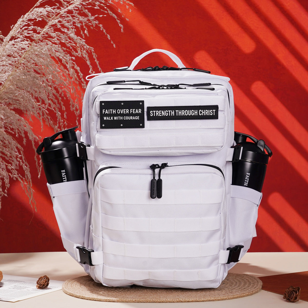 Faith-Inspired EDC Performance Backpack 35L - White