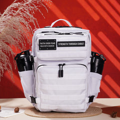 Faith-Inspired EDC Performance Backpack 35L - White