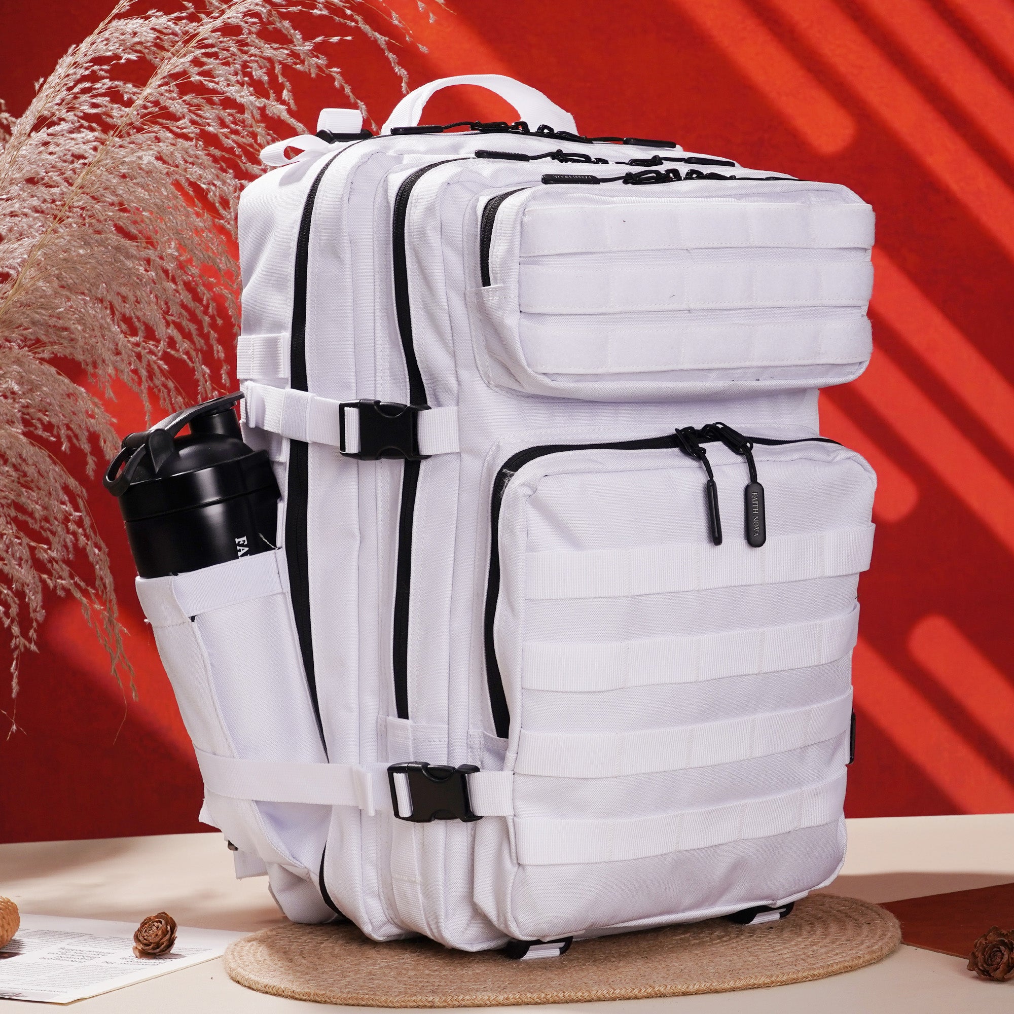Faith-Inspired EDC Performance Backpack 45L - White