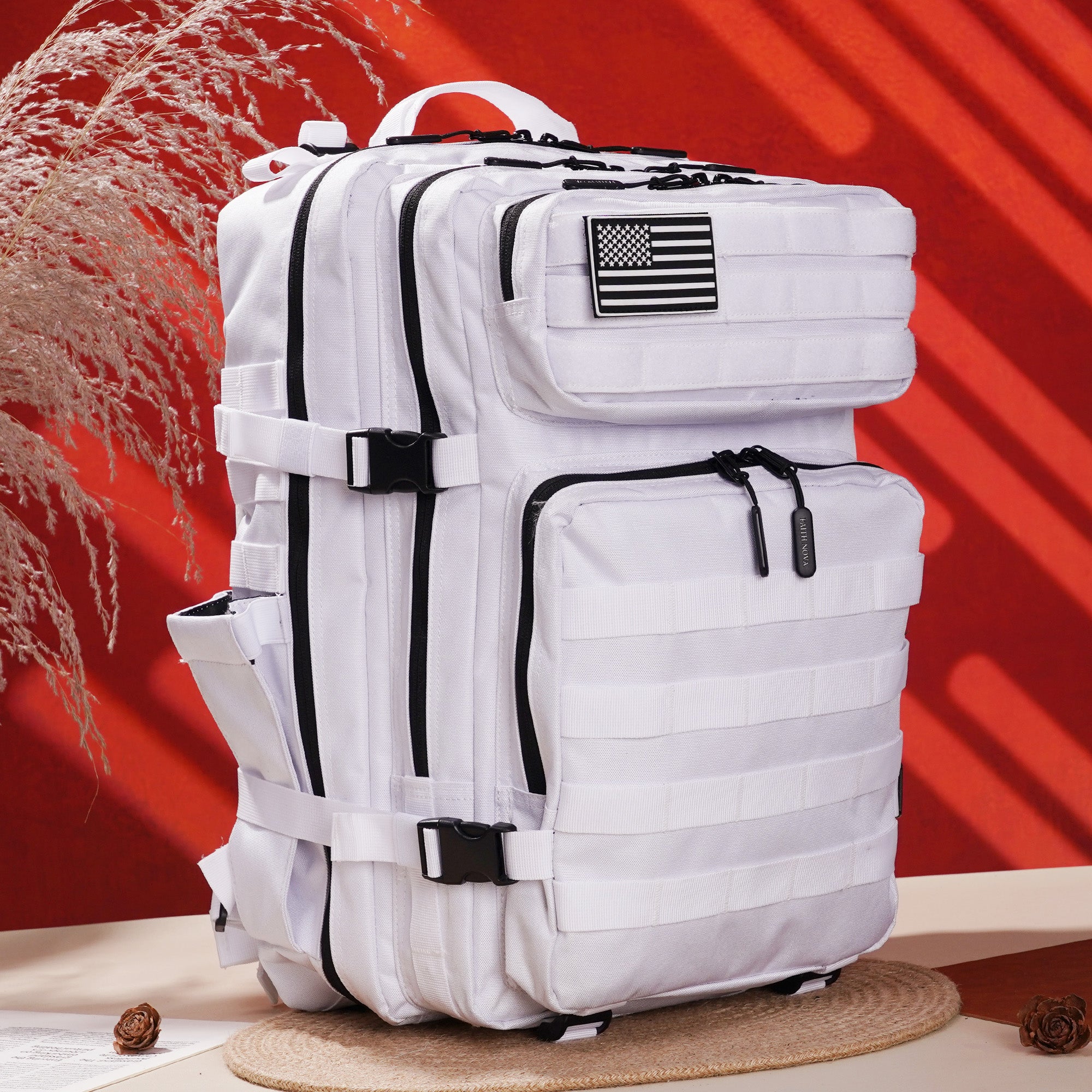 Faith-Inspired EDC Performance Backpack 45L - White