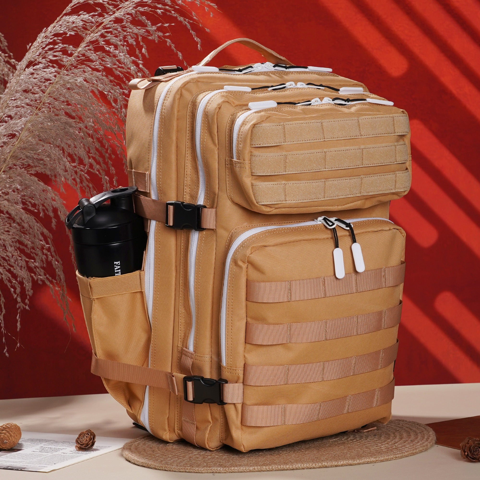 Faith-Inspired EDC Performance Backpack 45L - Toffee