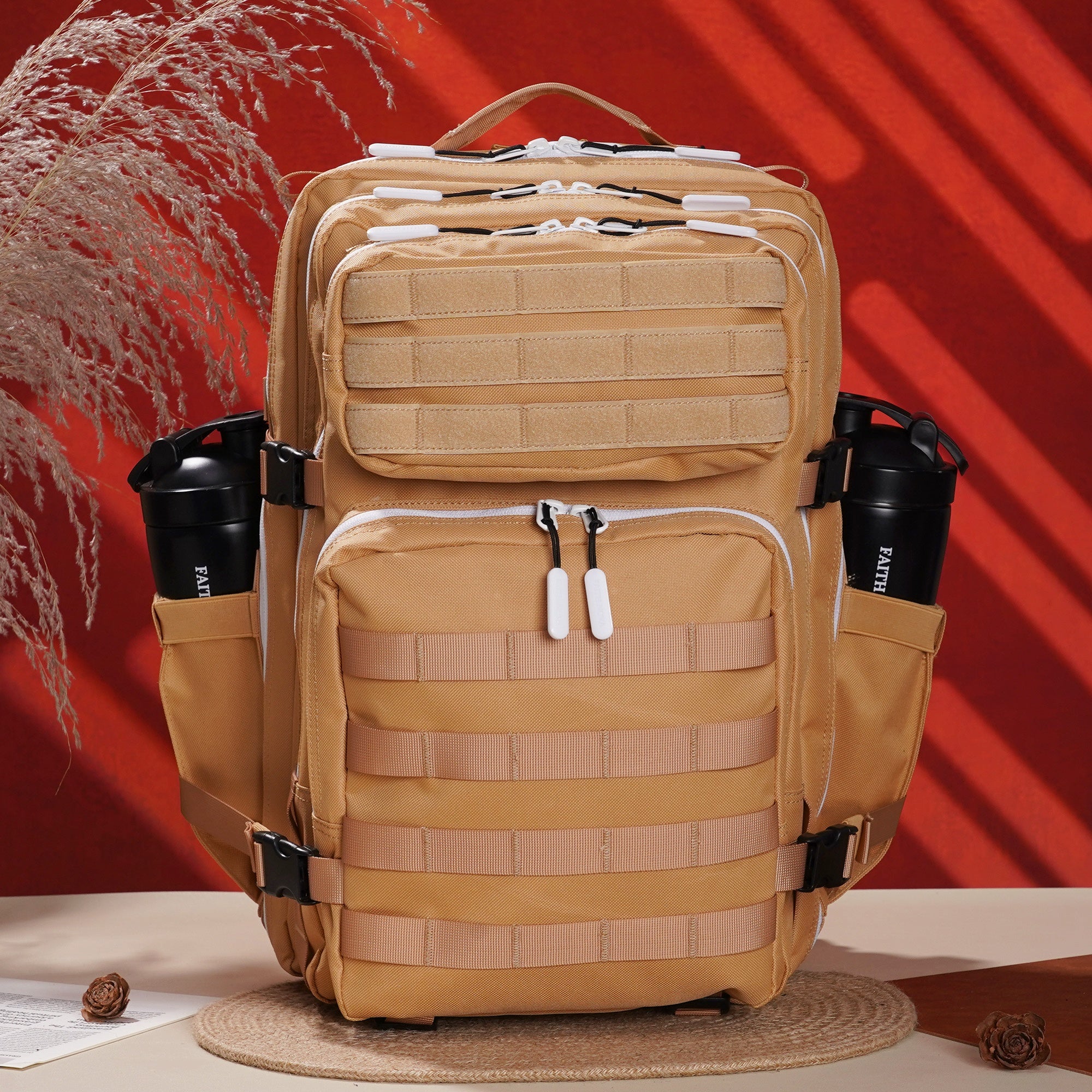 Faith-Inspired EDC Performance Backpack 45L - Toffee