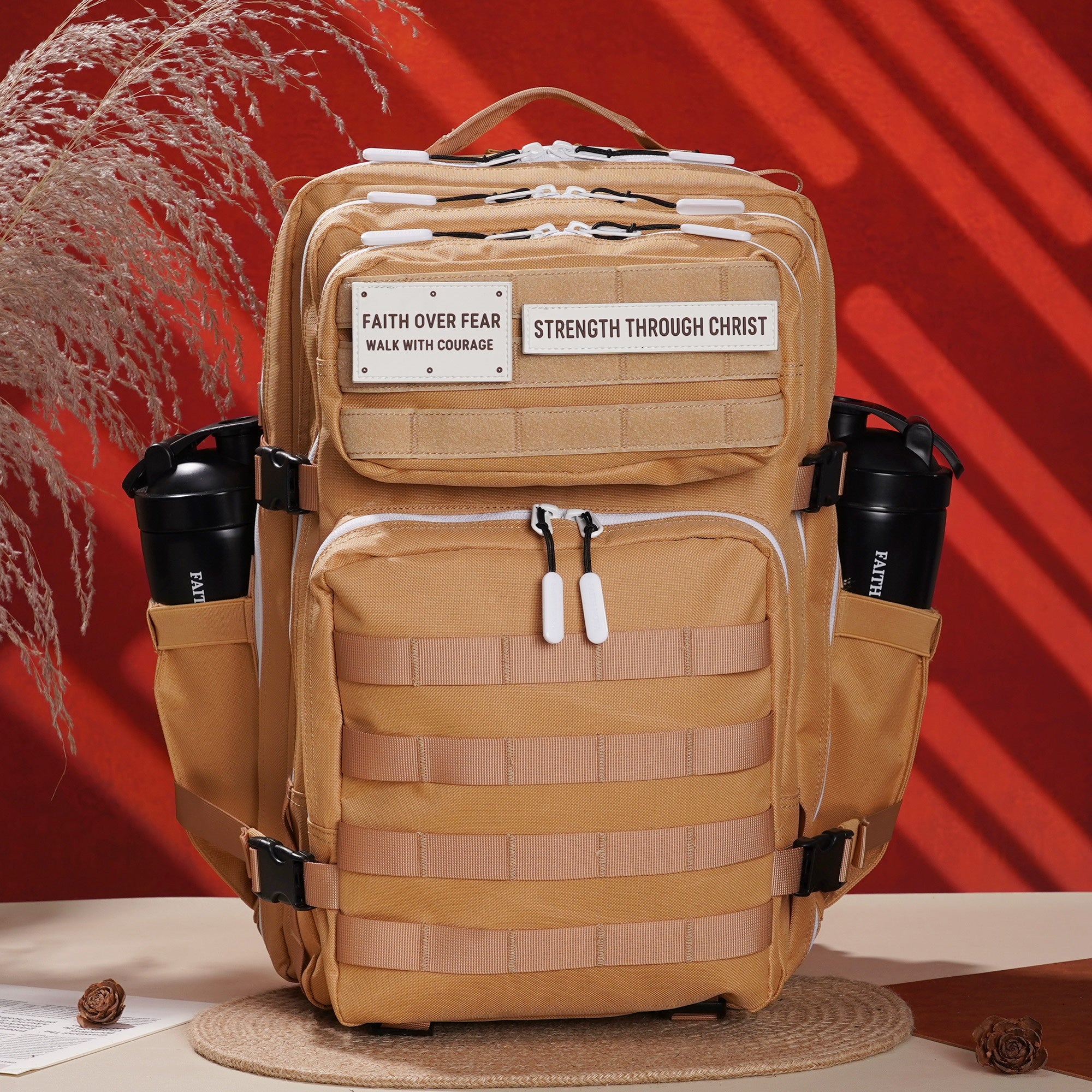 Faith-Inspired EDC Performance Backpack 45L - Toffee
