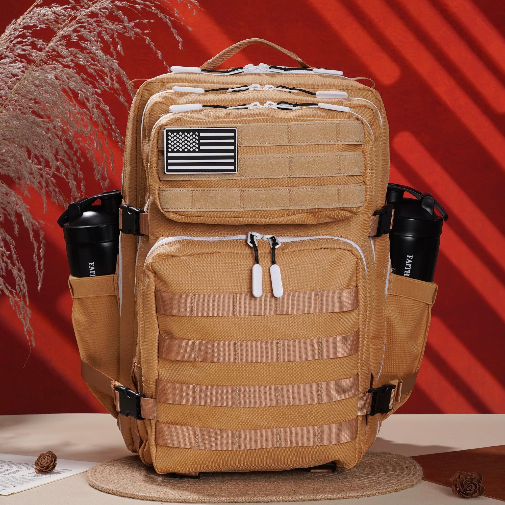 Faith-Inspired EDC Performance Backpack 45L - Toffee