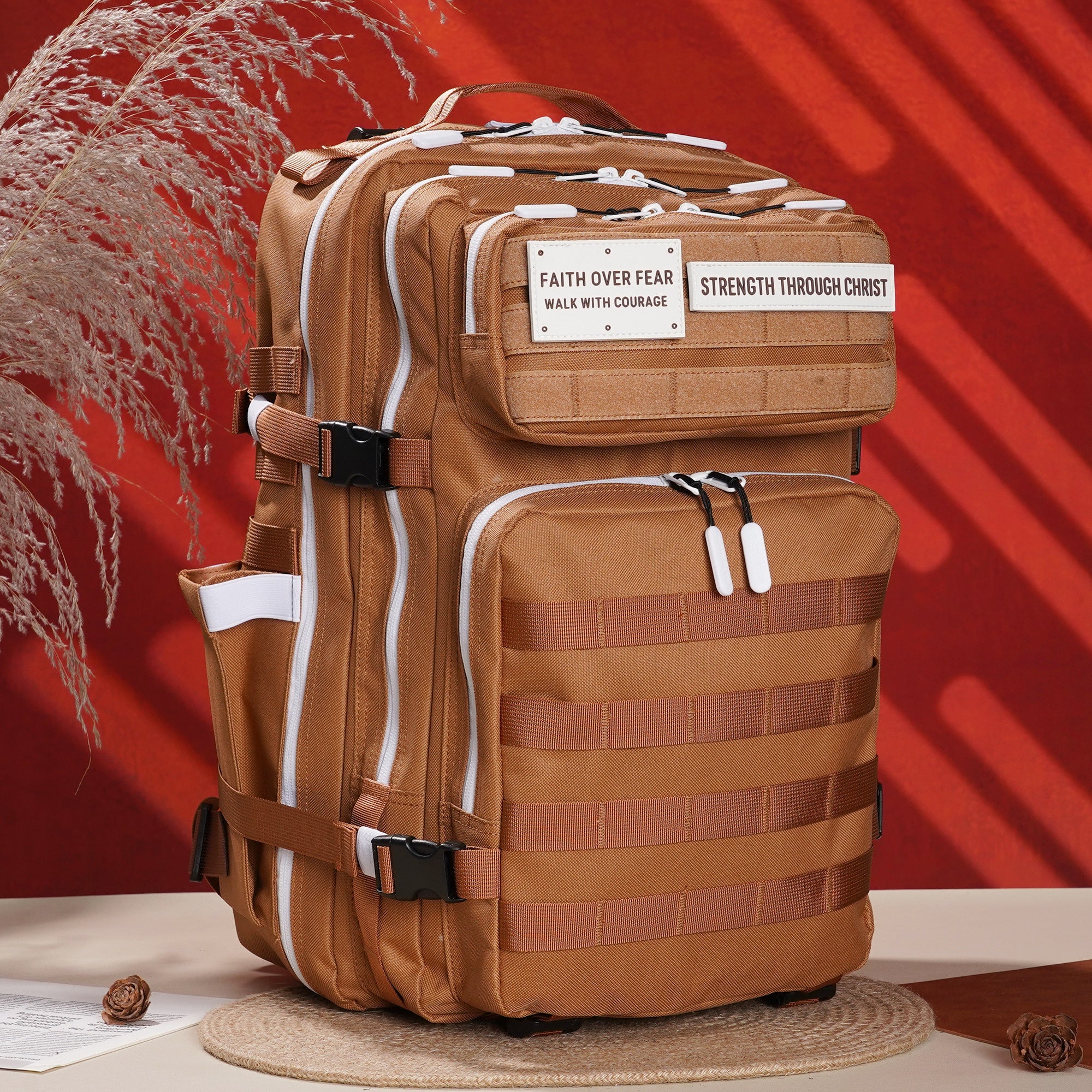 Faith-Inspired EDC Performance Backpack 45L - Cocoa