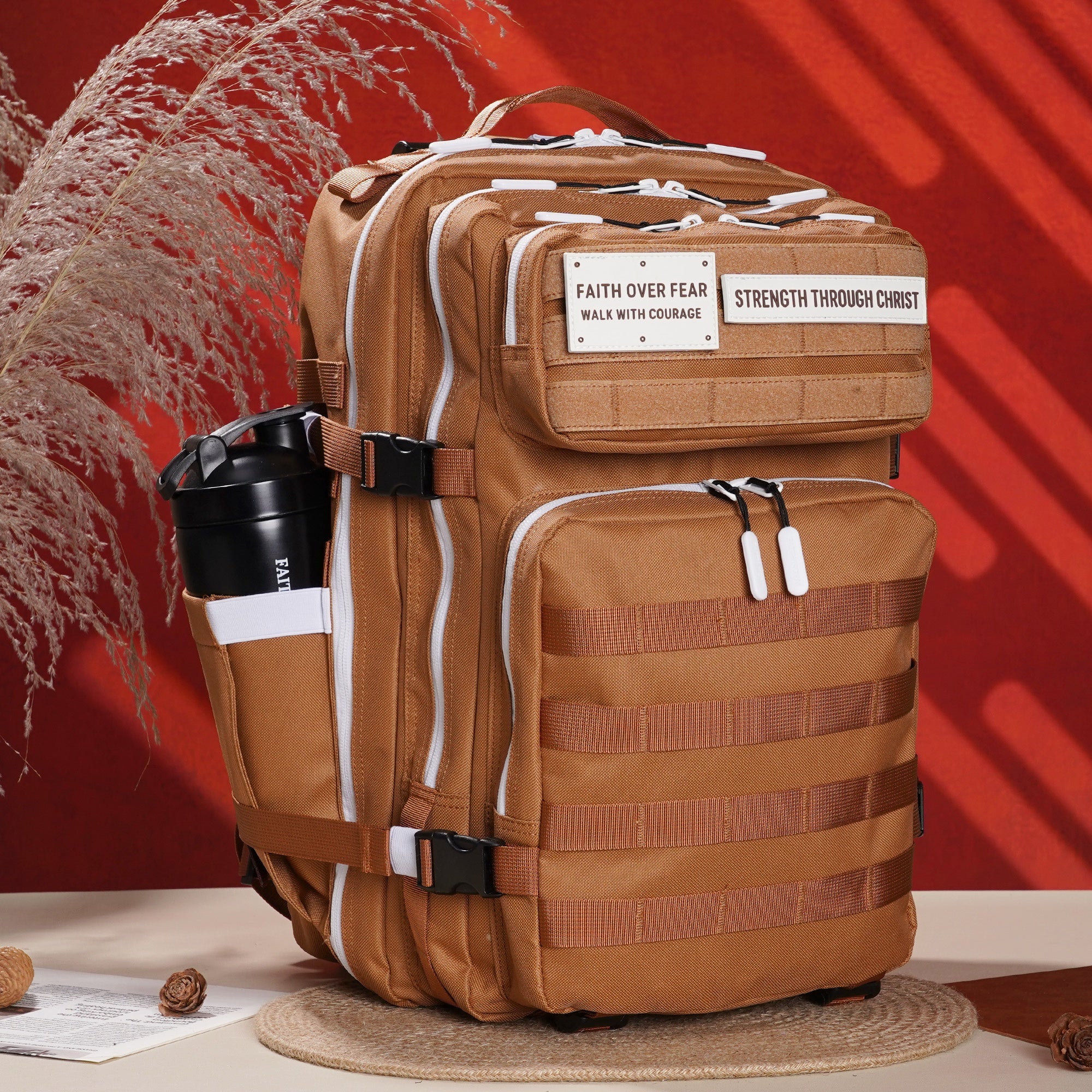 Faith-Inspired EDC Performance Backpack 45L - Cocoa