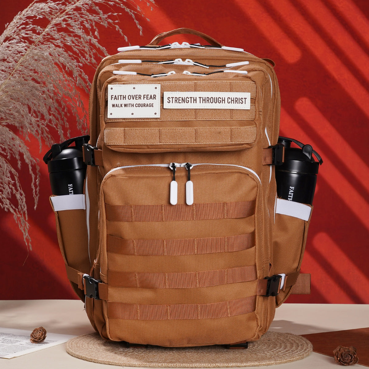 Faith-Inspired EDC Performance Backpack 45L - Cocoa