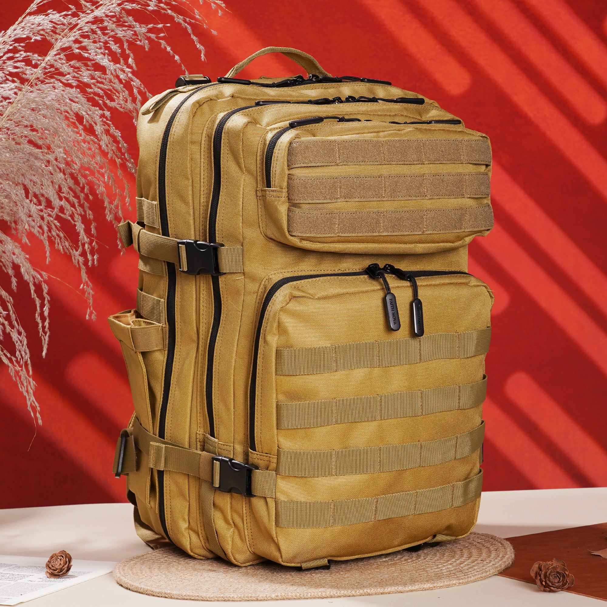 Faith-Inspired EDC Performance Backpack 45L - Khaki