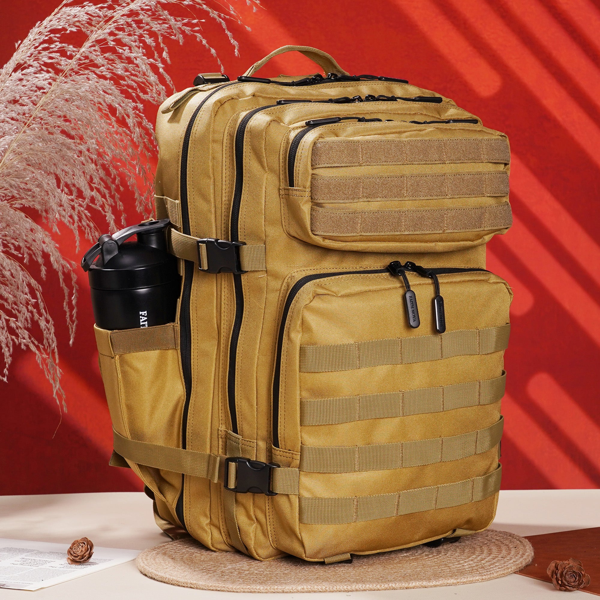 Faith-Inspired EDC Performance Backpack 45L - Khaki