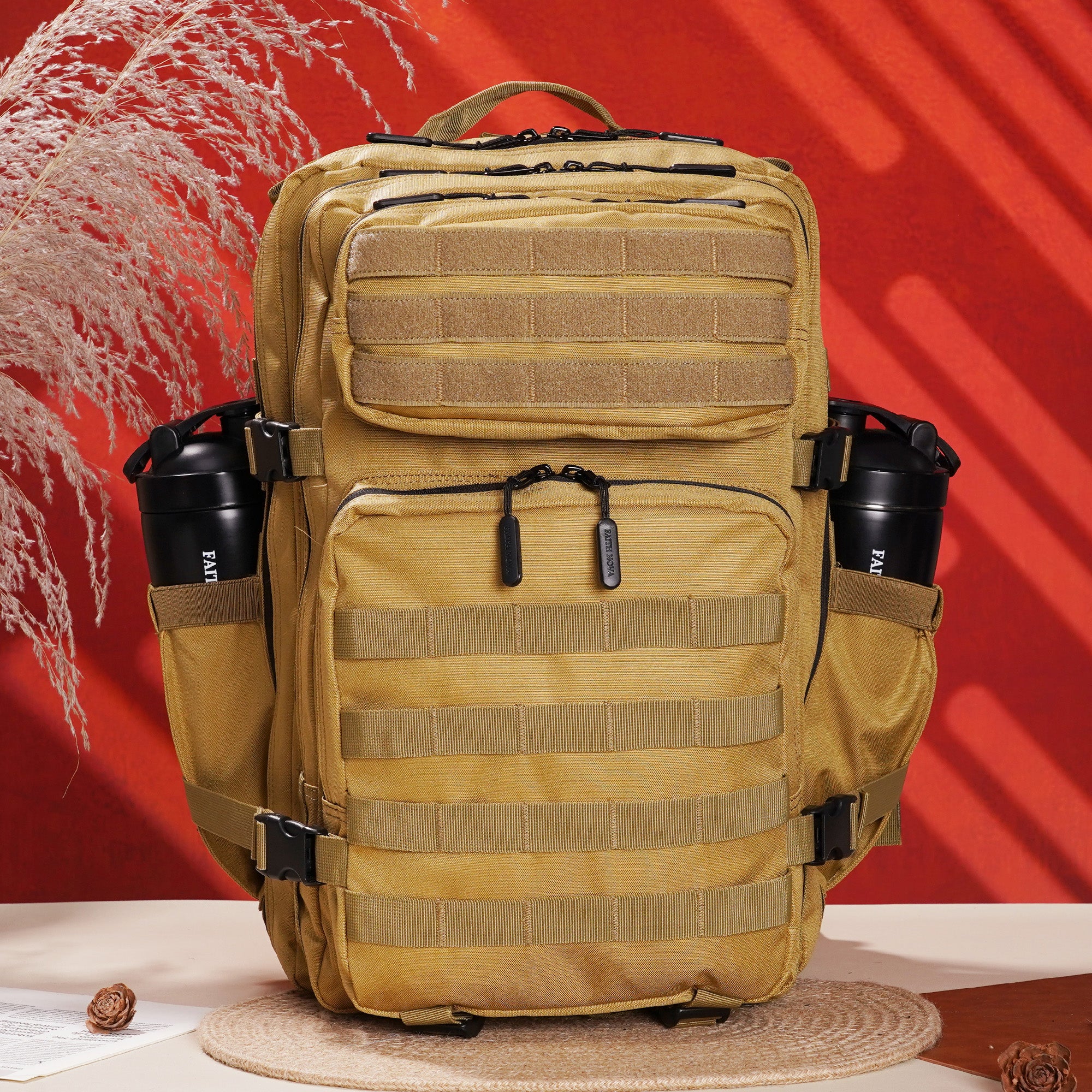 Faith-Inspired EDC Performance Backpack 45L - Khaki