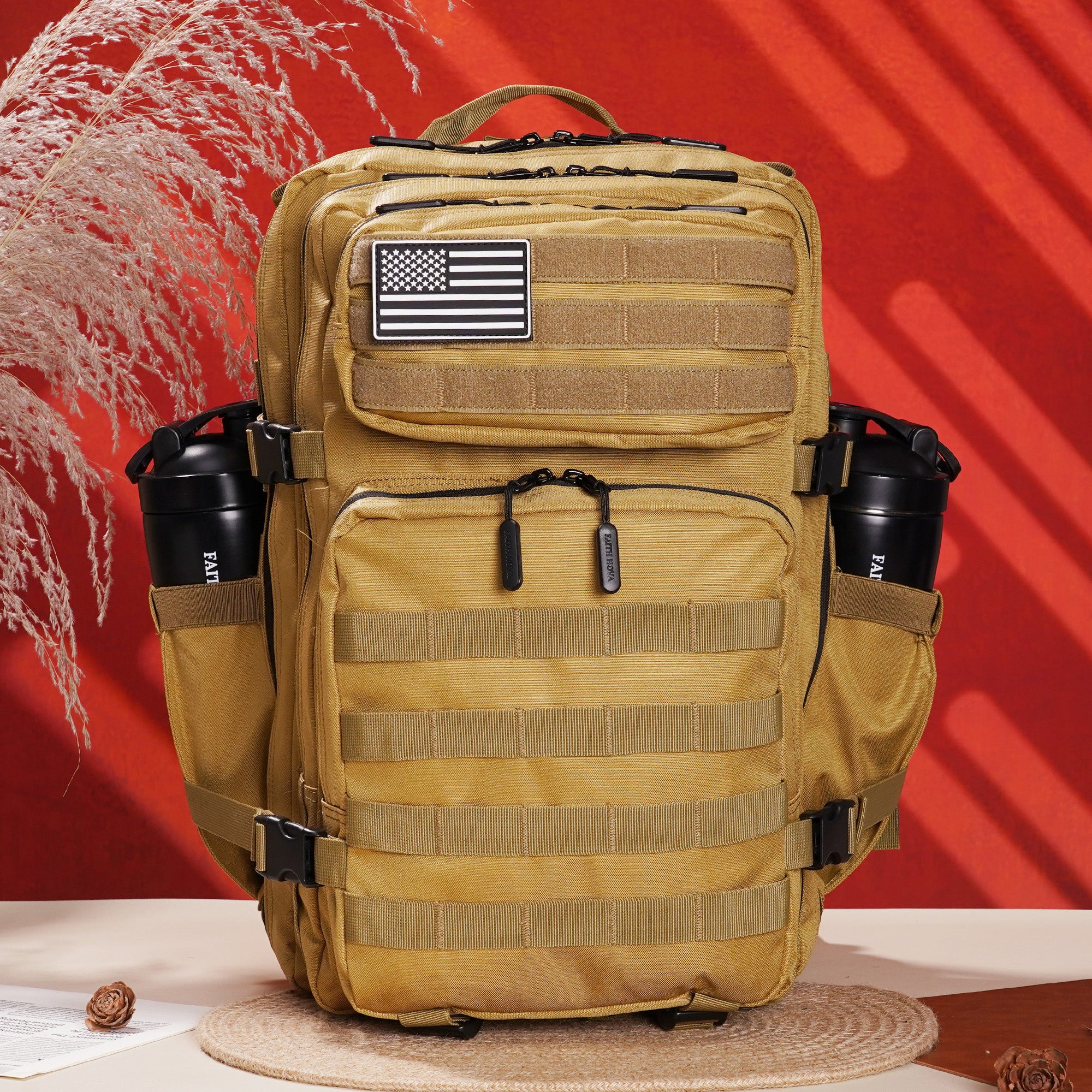Faith-Inspired EDC Performance Backpack 45L - Khaki