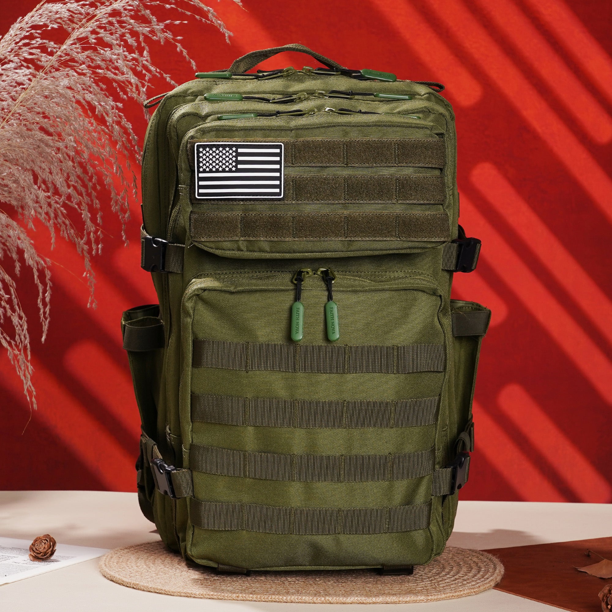 Faith-Inspired EDC Performance Backpack 45L - Green