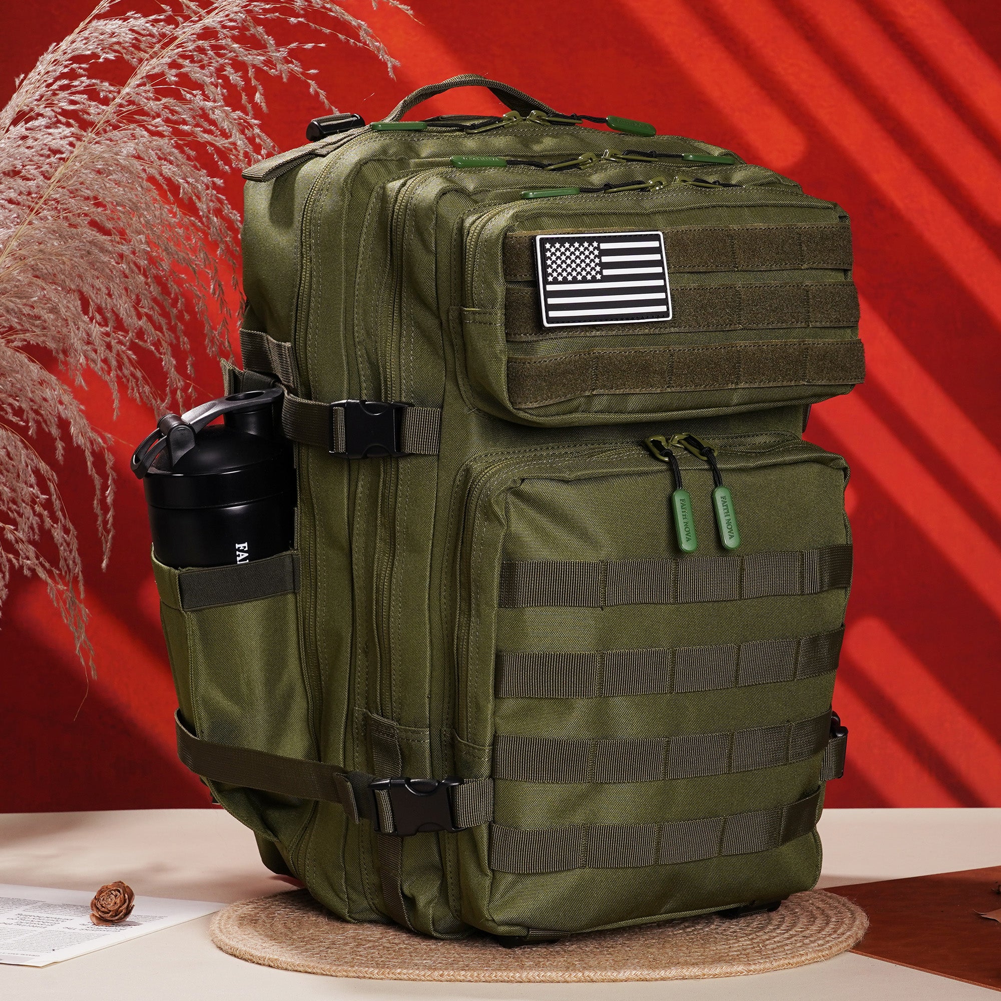 Faith-Inspired EDC Performance Backpack 45L - Green