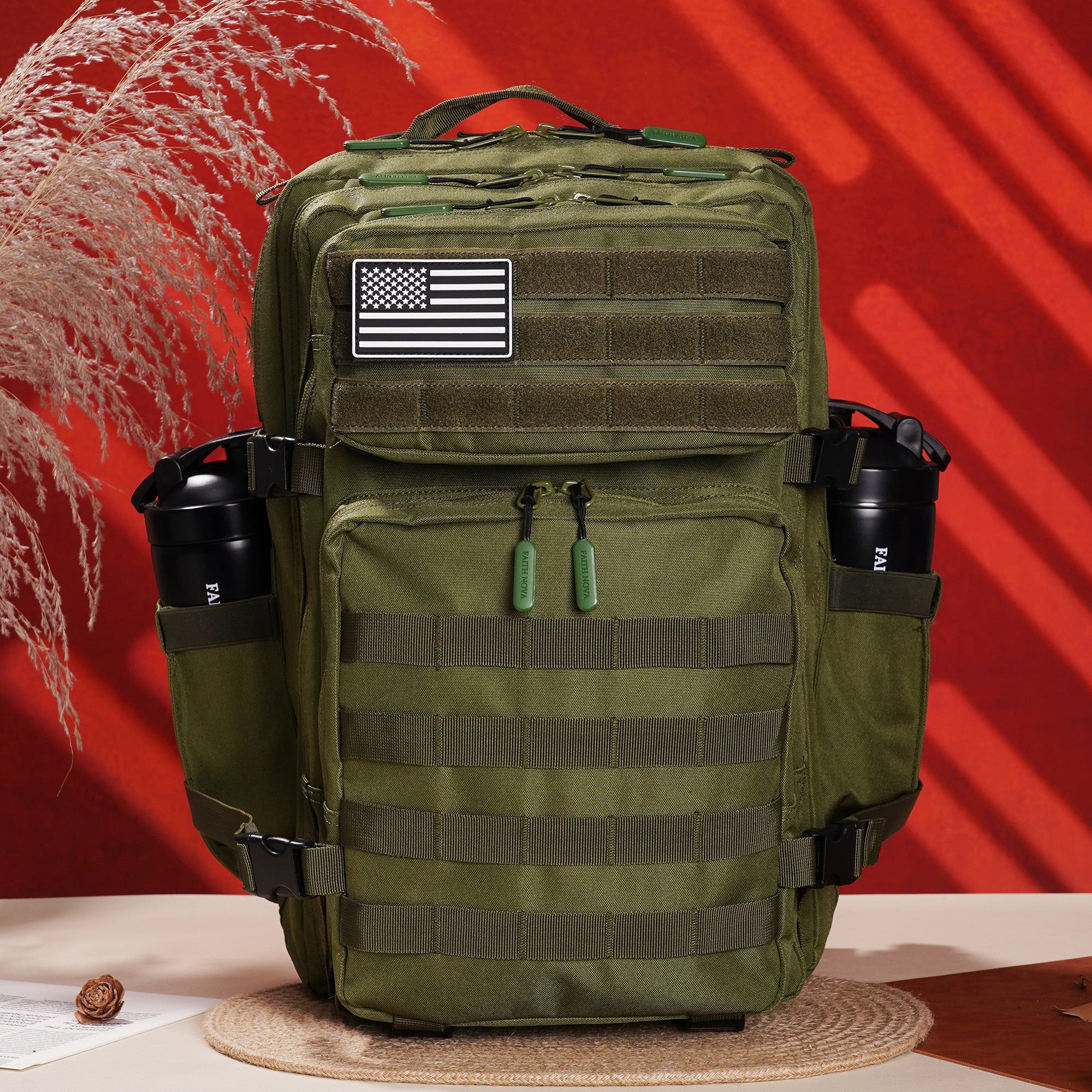 Faith-Inspired EDC Performance Backpack 45L - Green
