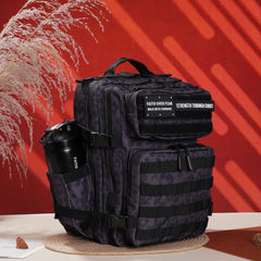 Faith-Inspired EDC Performance Backpack 25L - Black Leopard