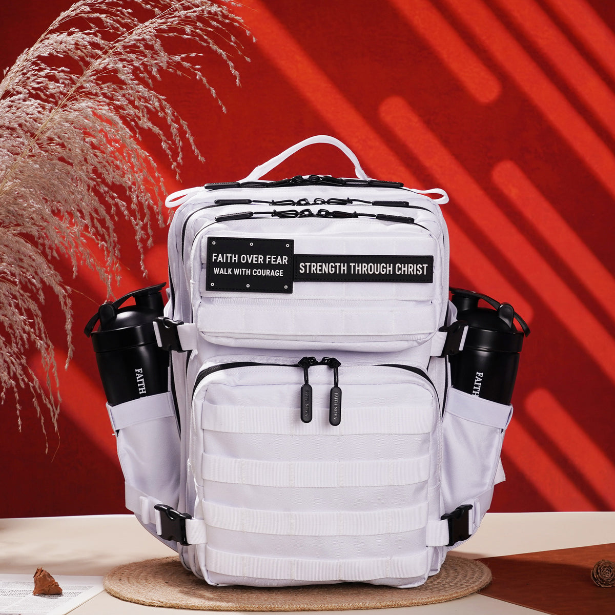 Faith-Inspired EDC Performance Backpack 25L - White