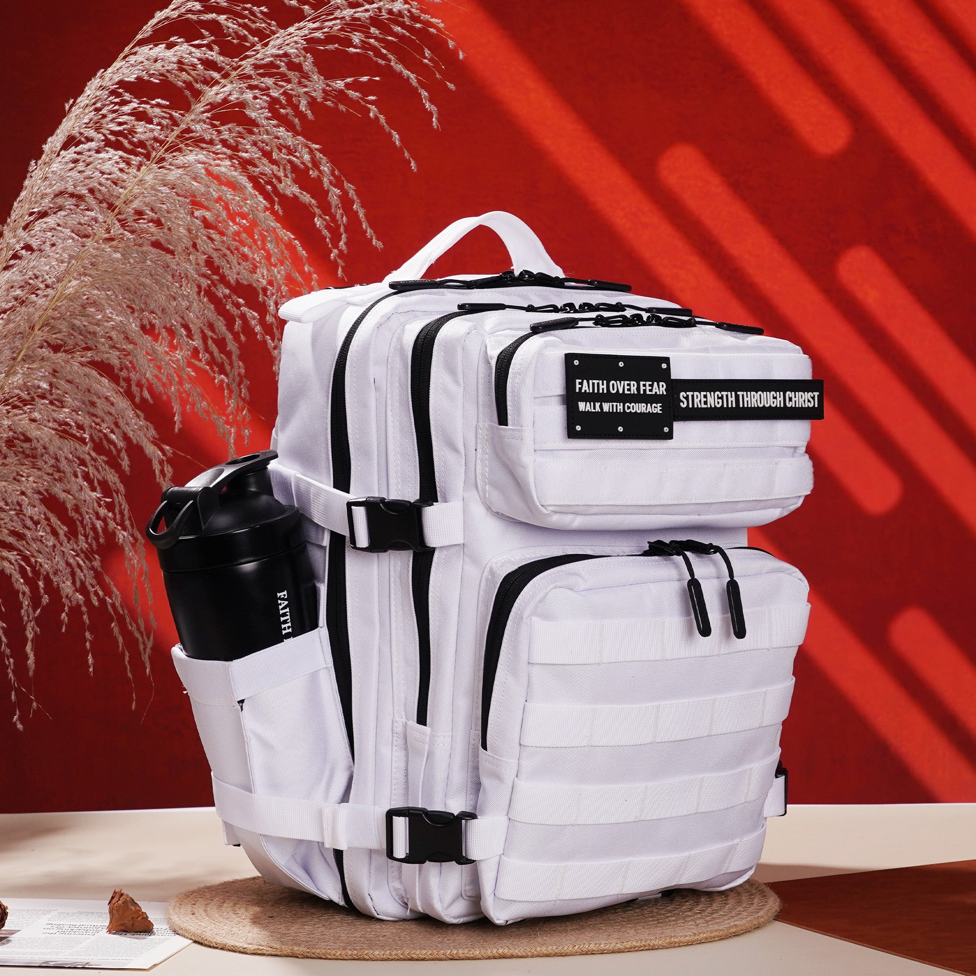 Faith-Inspired EDC Performance Backpack 25L - White