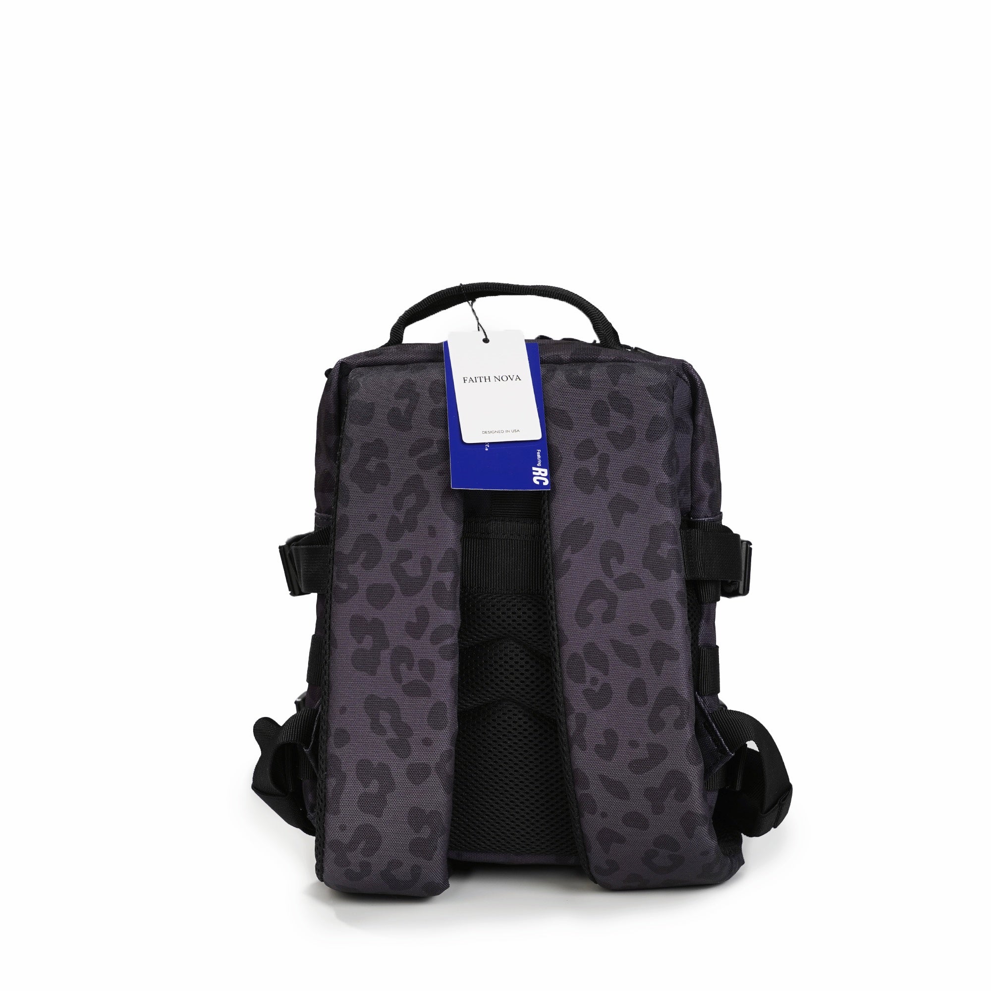 Faith-Inspired EDC Mini Backpack 9L - Black Leopard