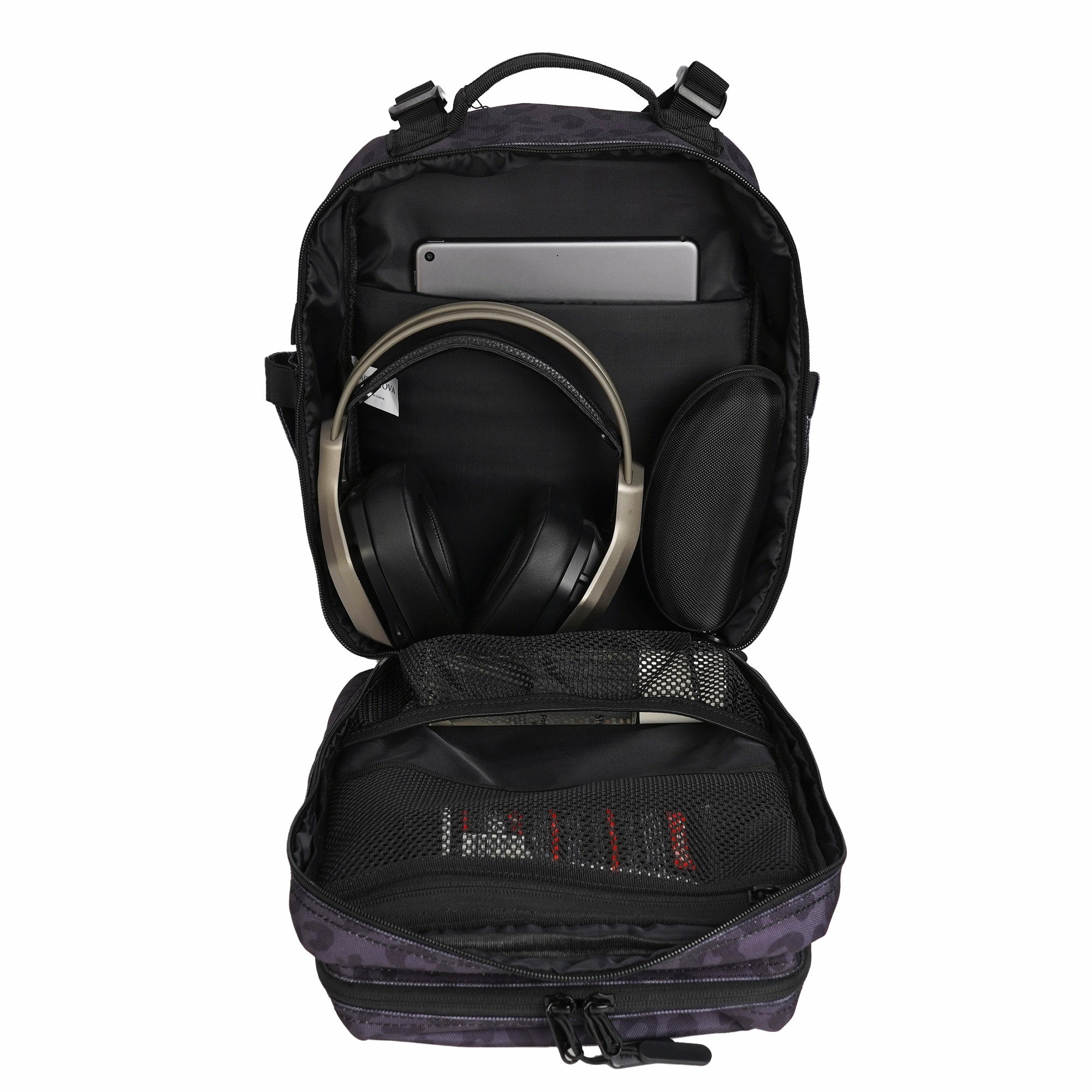 Faith-Inspired EDC Performance Backpack 25L - Black Leopard