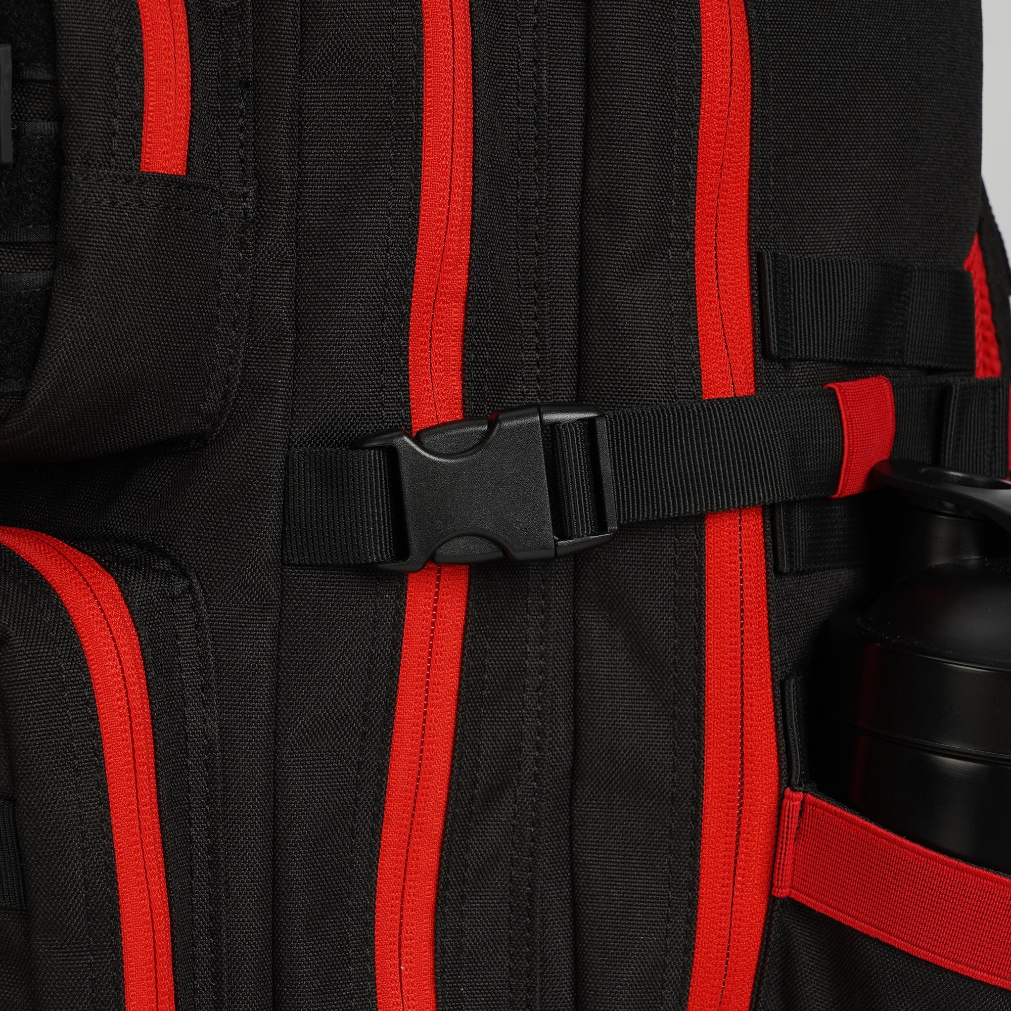 Faith-Inspired EDC Performance Backpack 35L - Black Red
