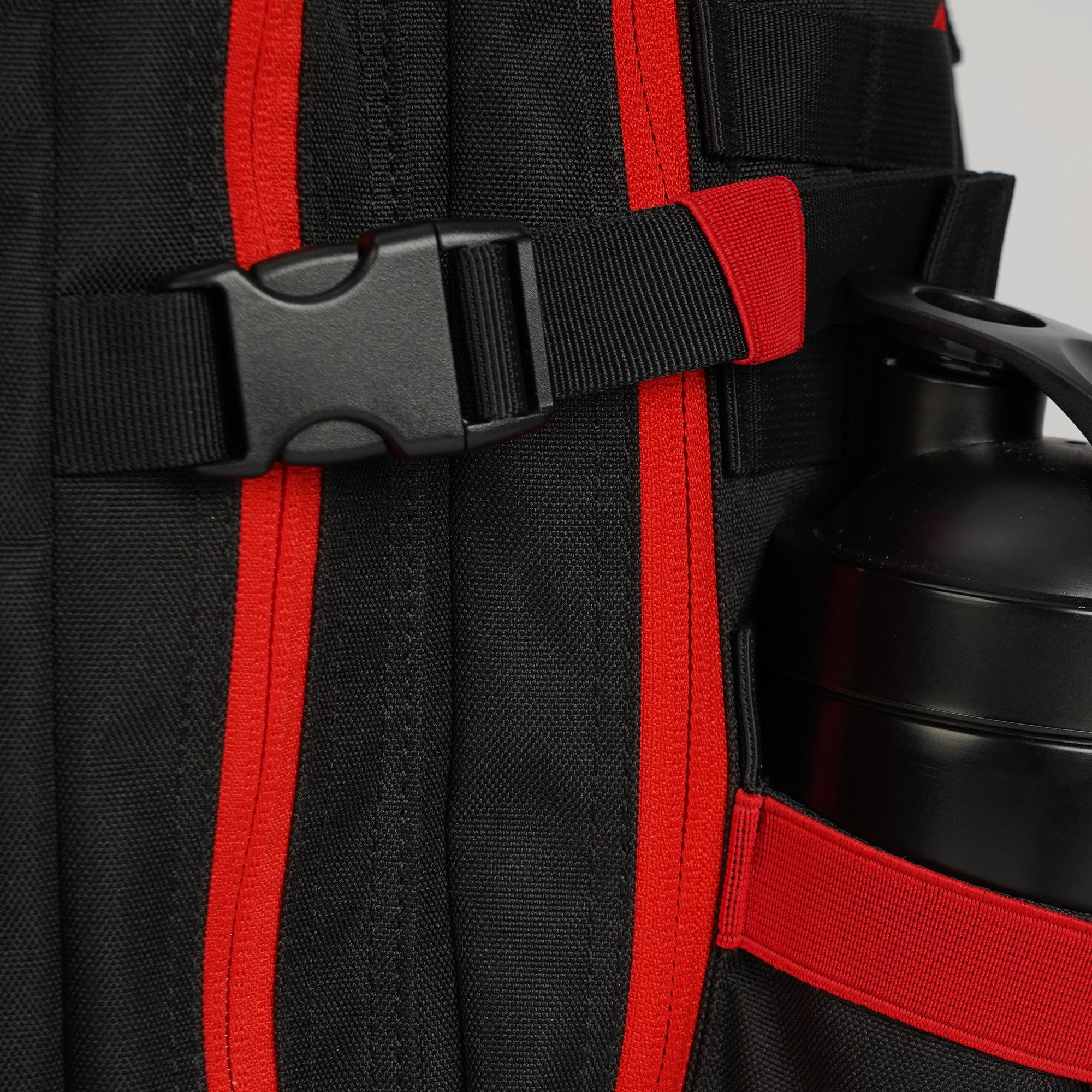 Faith-Inspired EDC Performance Backpack 35L - Black Red