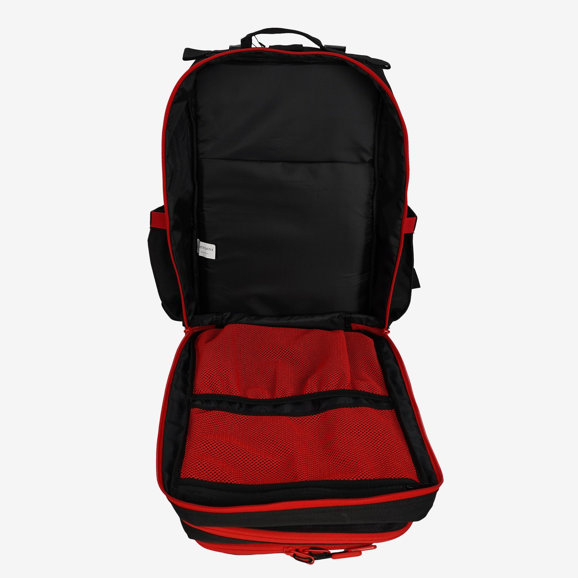 Faith-Inspired EDC Performance Backpack 35L - Black Red
