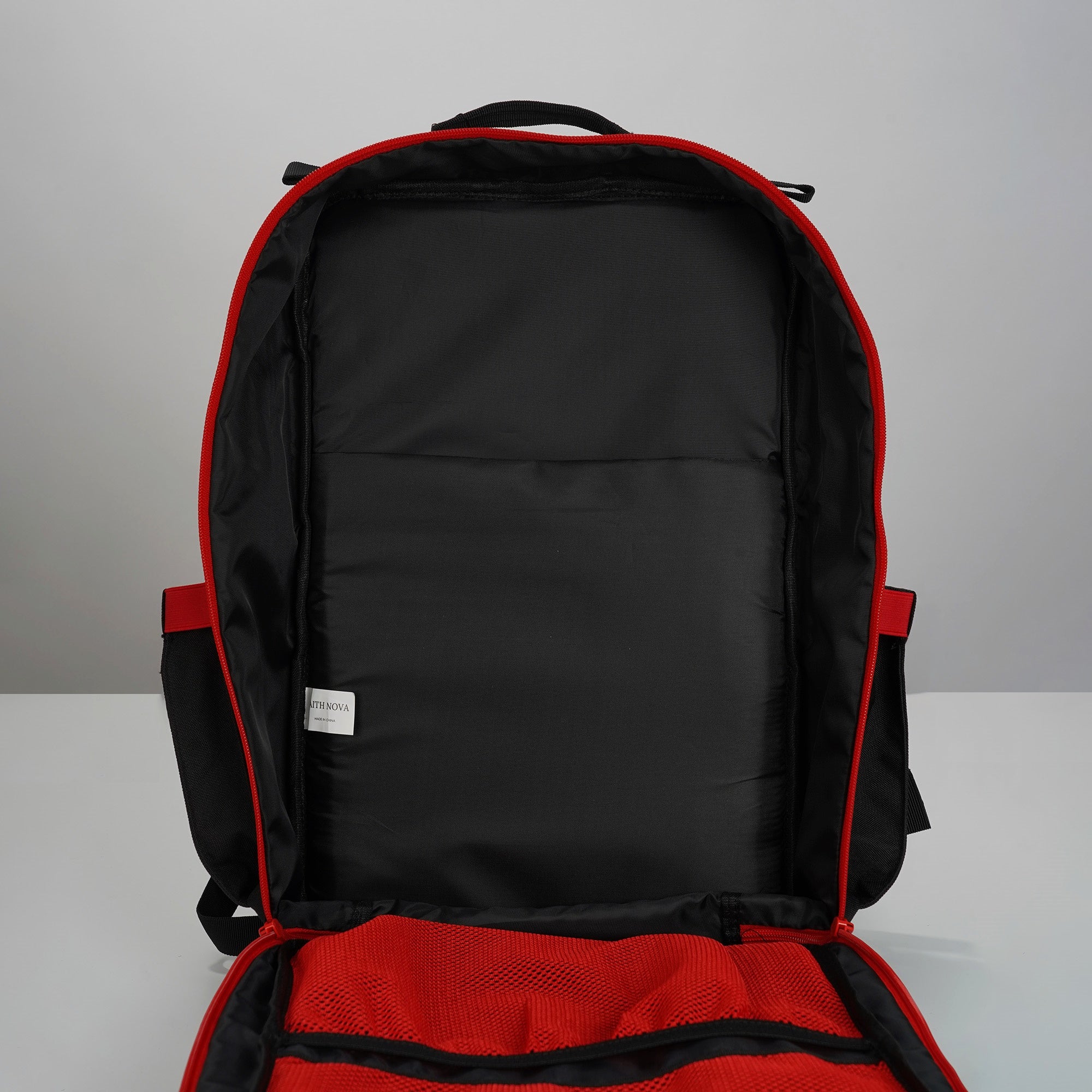 Faith-Inspired EDC Performance Backpack 35L - Black Red