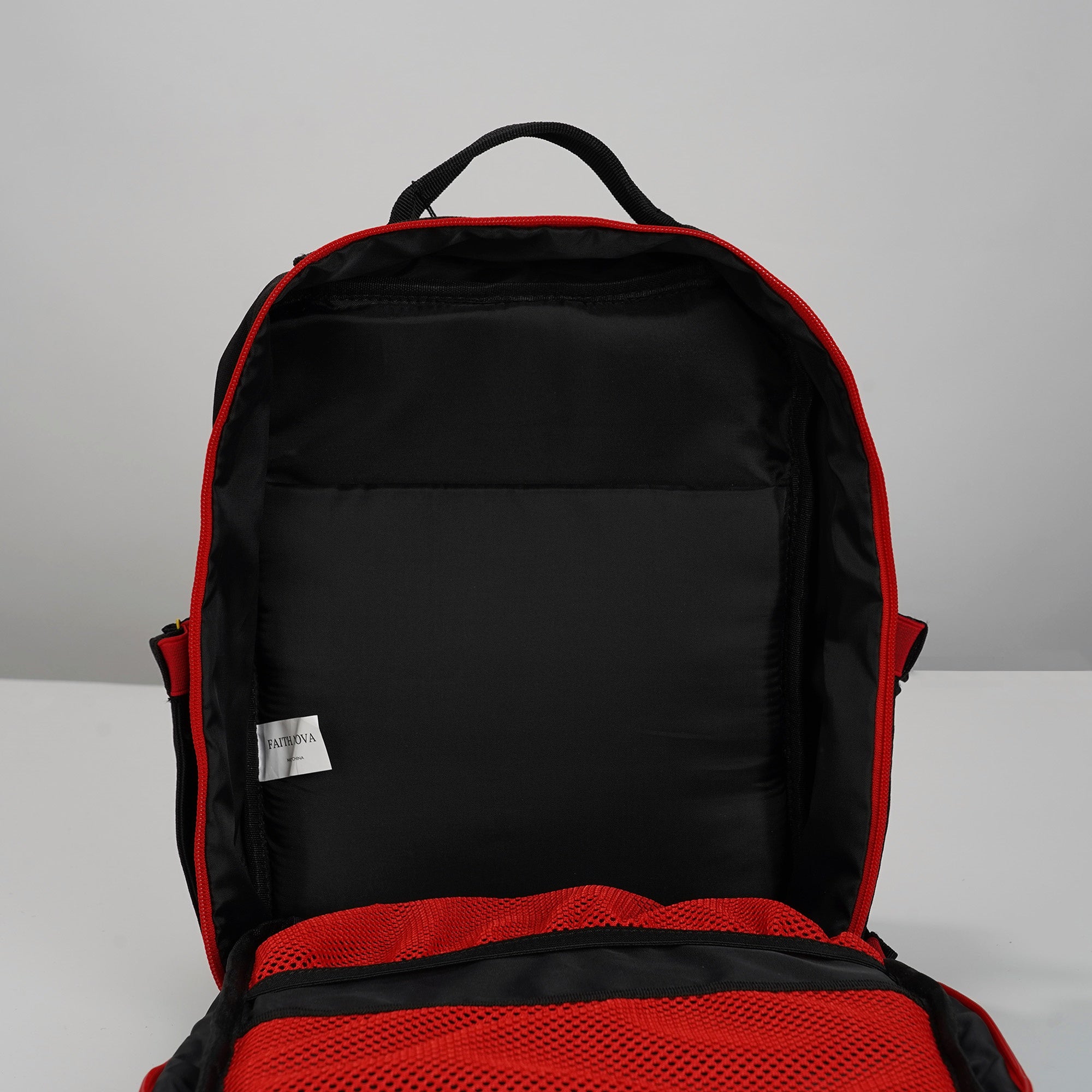 Faith-Inspired EDC Performance Backpack 25L - Black Red