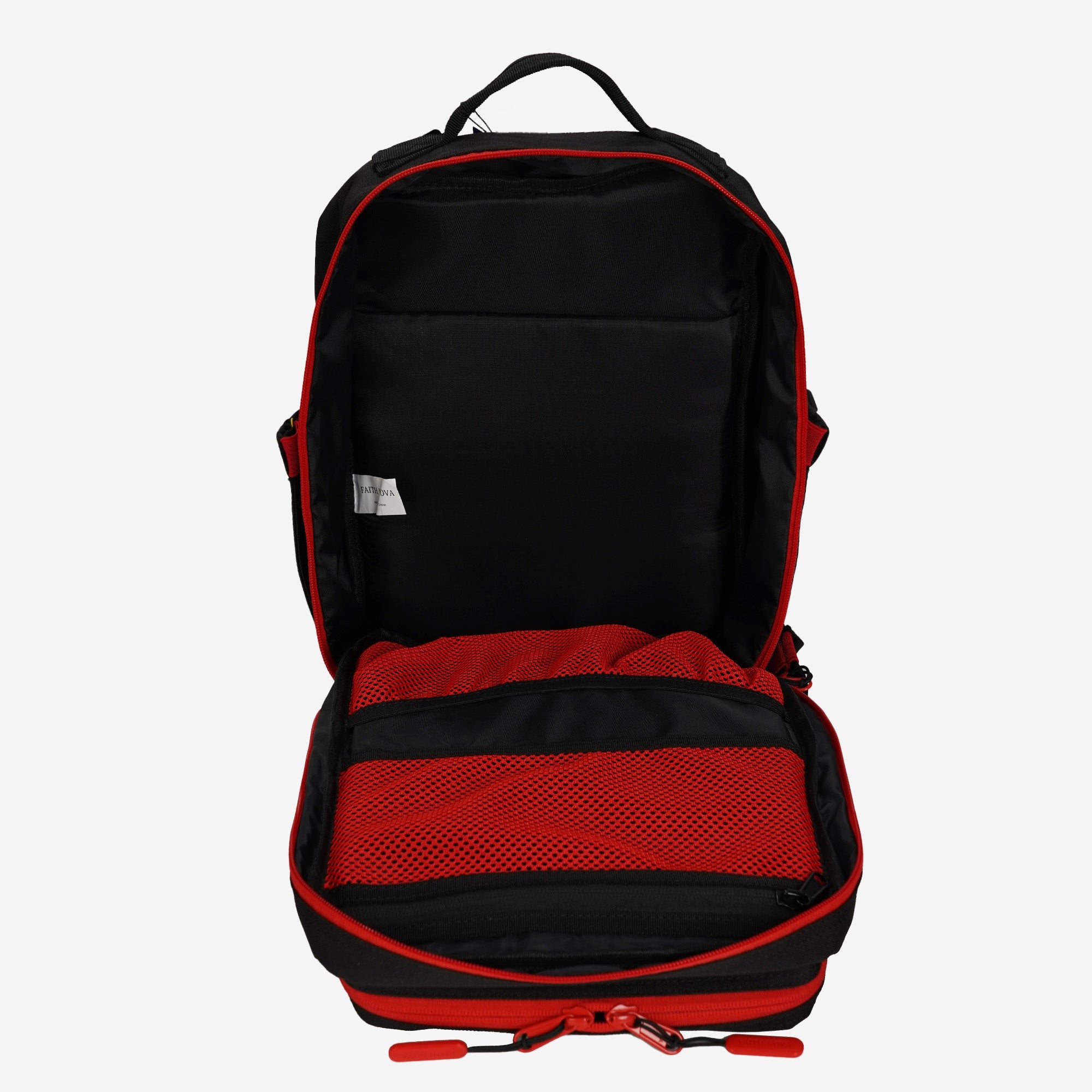 Faith-Inspired EDC Performance Backpack 25L - Black Red