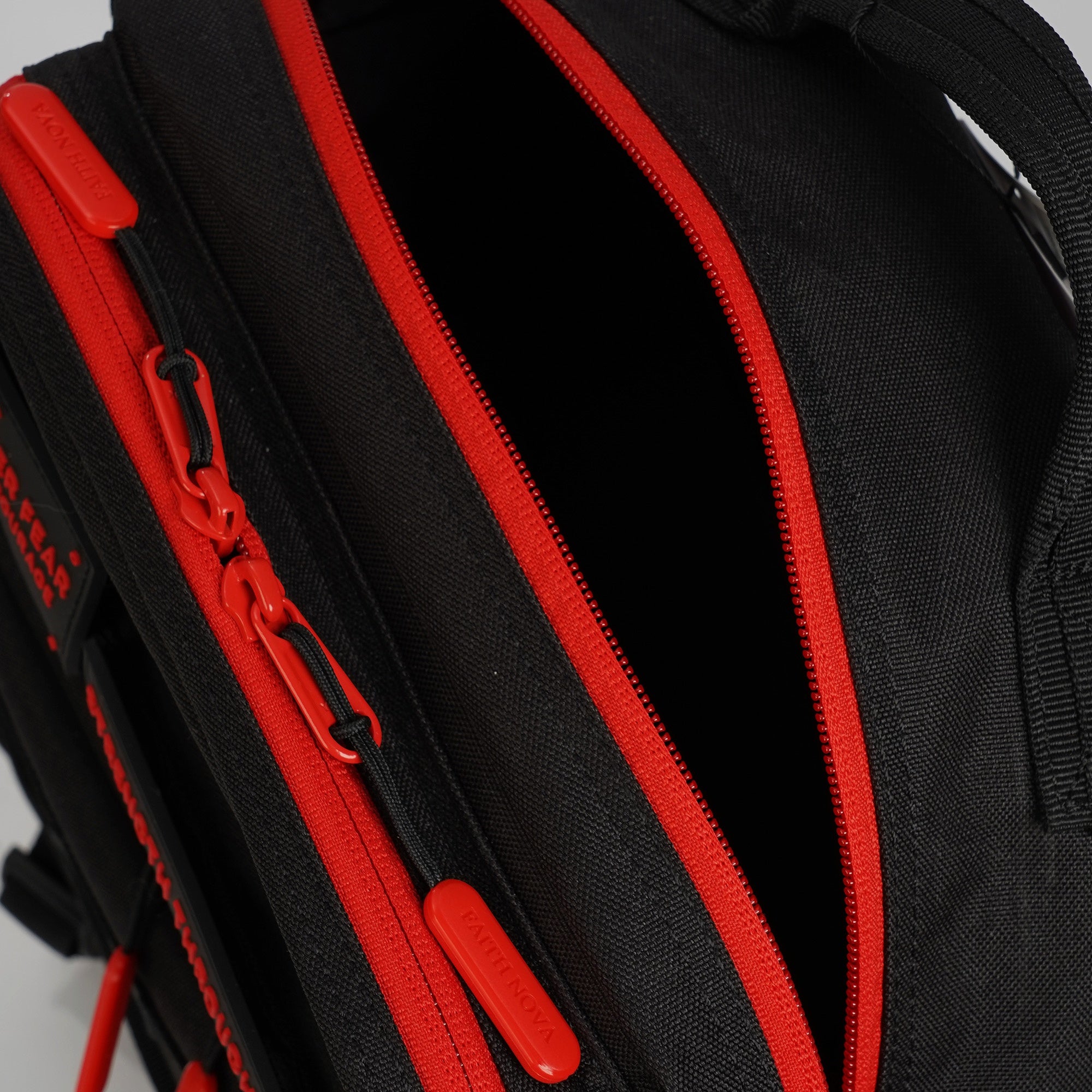 Faith-Inspired EDC Performance Backpack 25L - Black Red