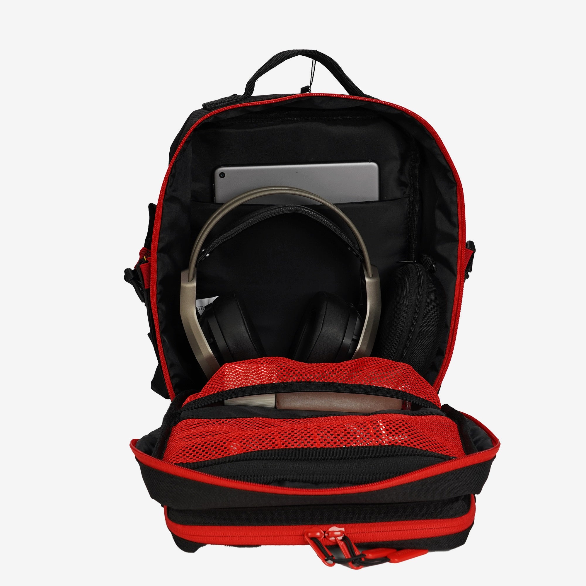 Faith-Inspired EDC Performance Backpack 25L - Black Red