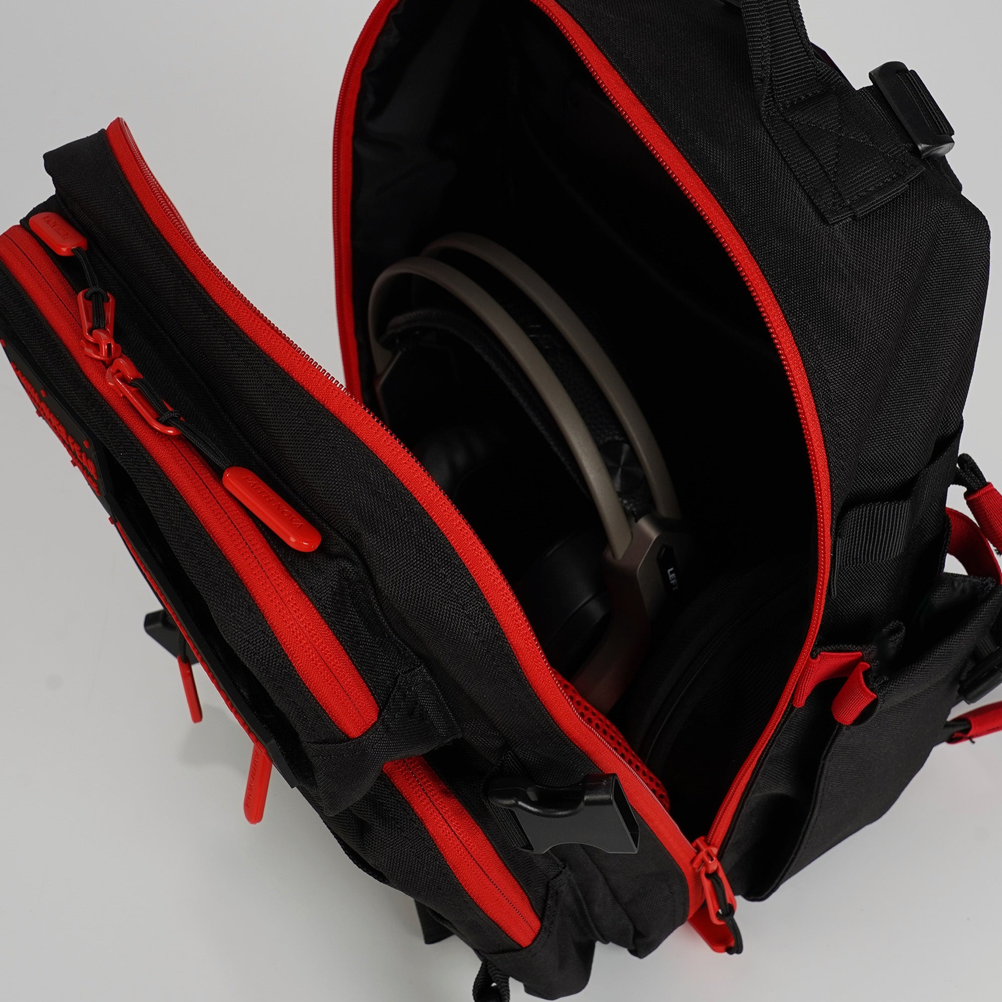 Faith-Inspired EDC Performance Backpack 25L - Black Red
